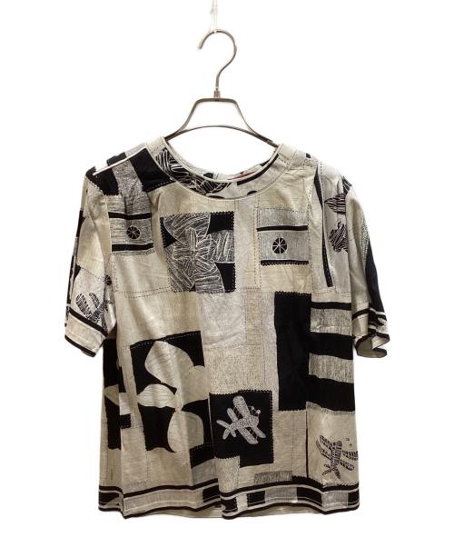 中古・古着通販】LEONARD (レオナール) 総柄カットソー ホワイト