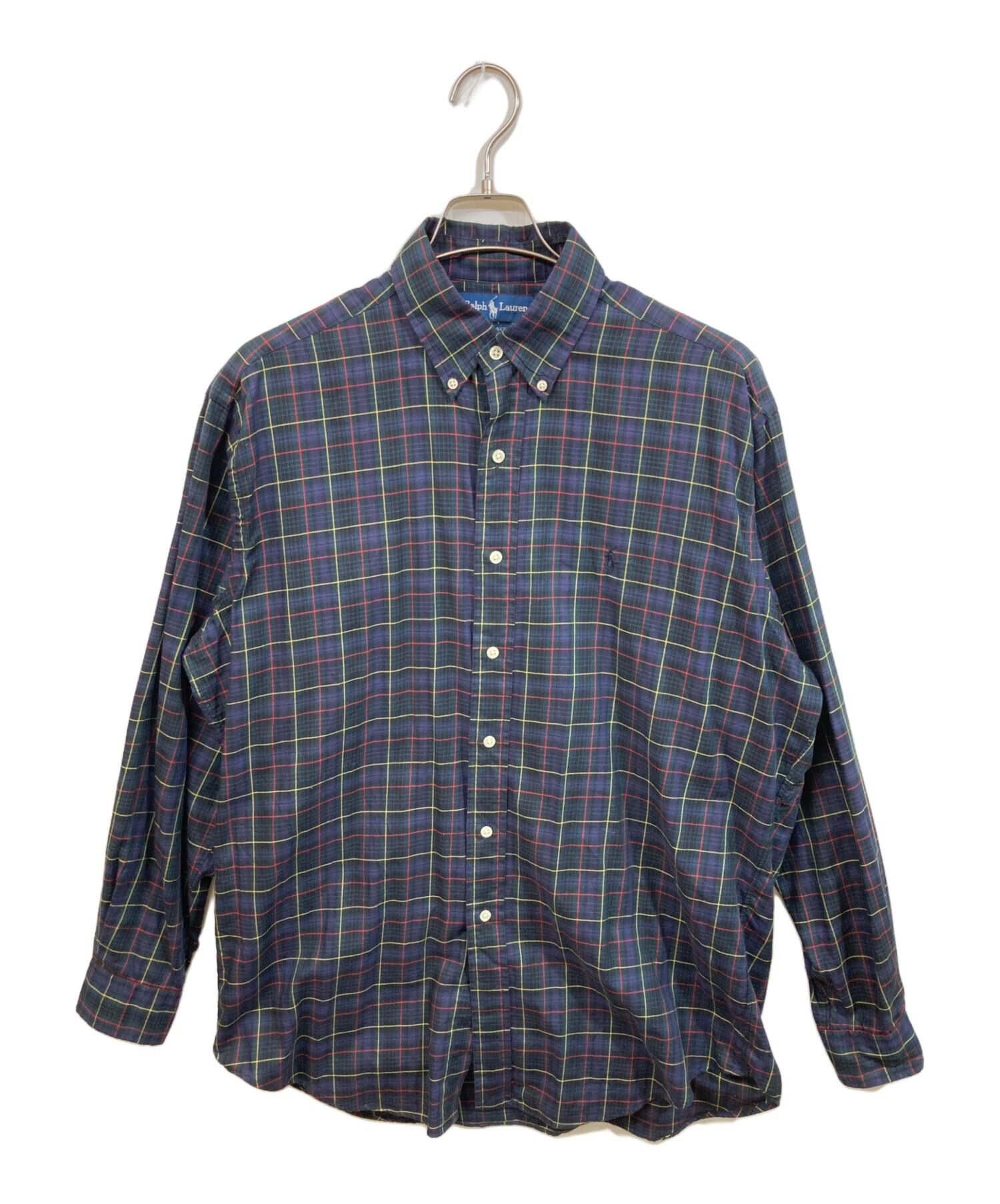古着　ヴィンテージ チェックシャツ　ラルフローレン　ralph lauren 中古・古着通販】POLO RALPH LAUREN (ポロ・ラルフローレン) チェック