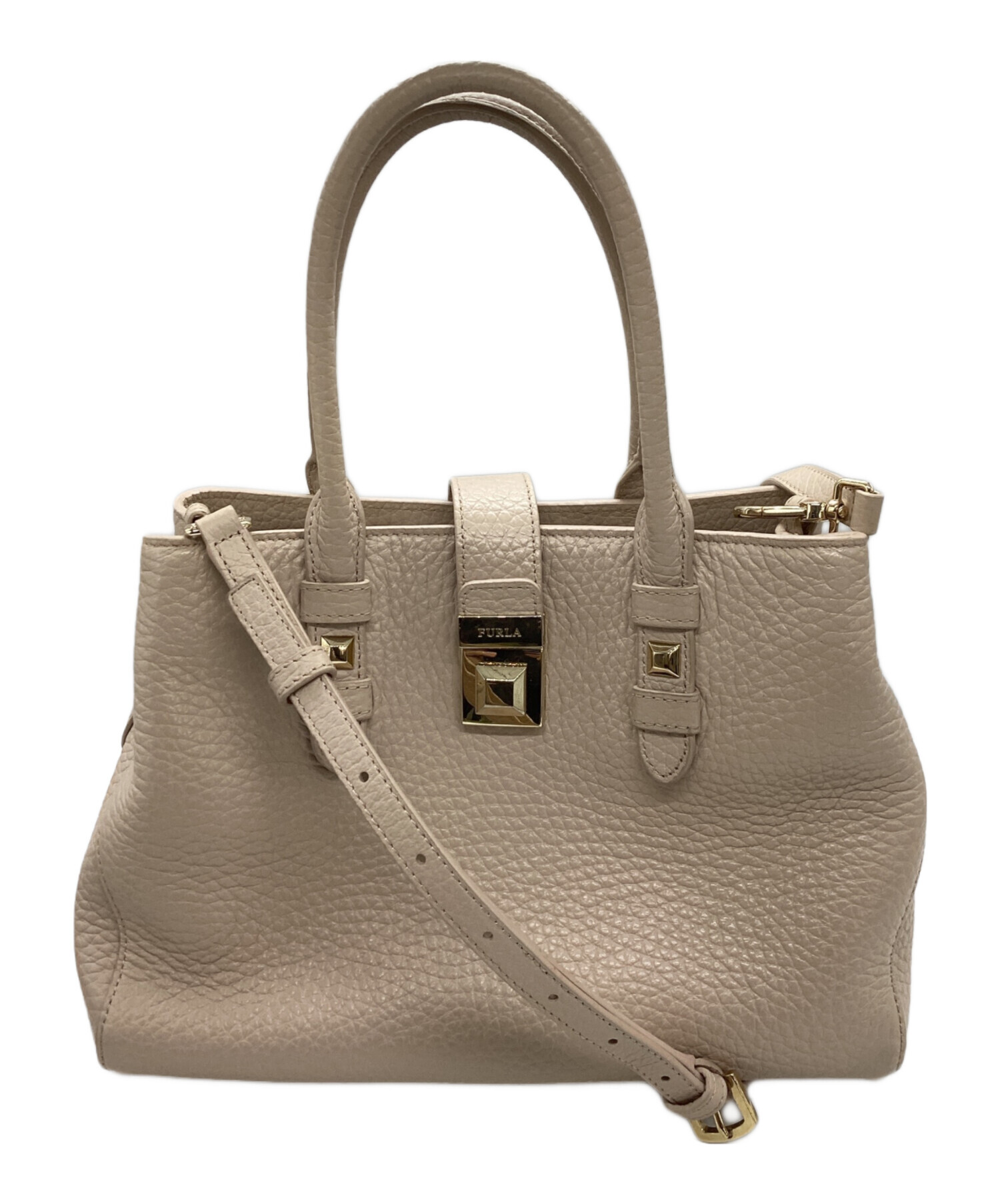中古・古着通販】FURLA (フルラ) 2WAYショルダーバッグ ベージュ 