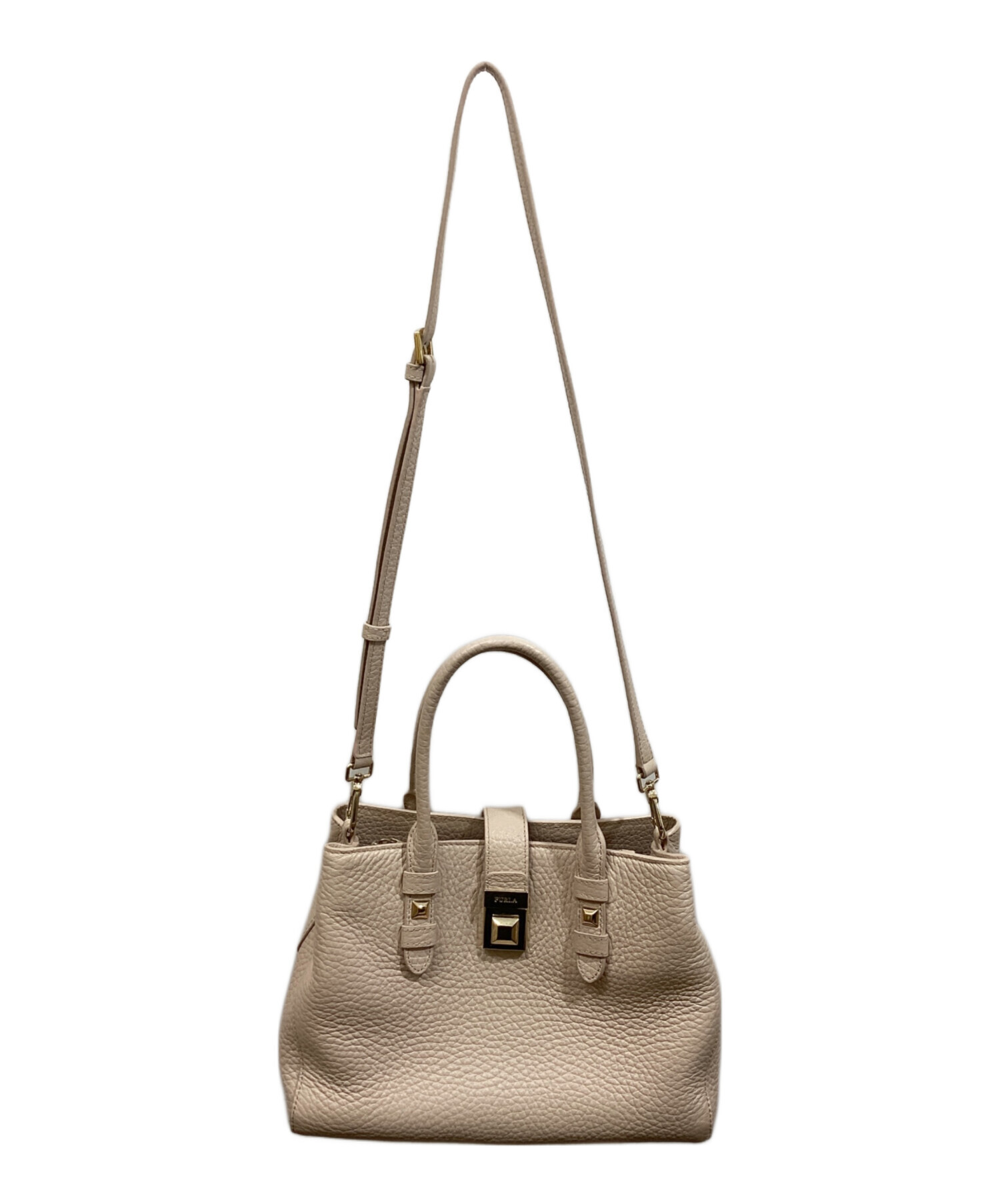 中古・古着通販】FURLA (フルラ) 2WAYショルダーバッグ ベージュ 