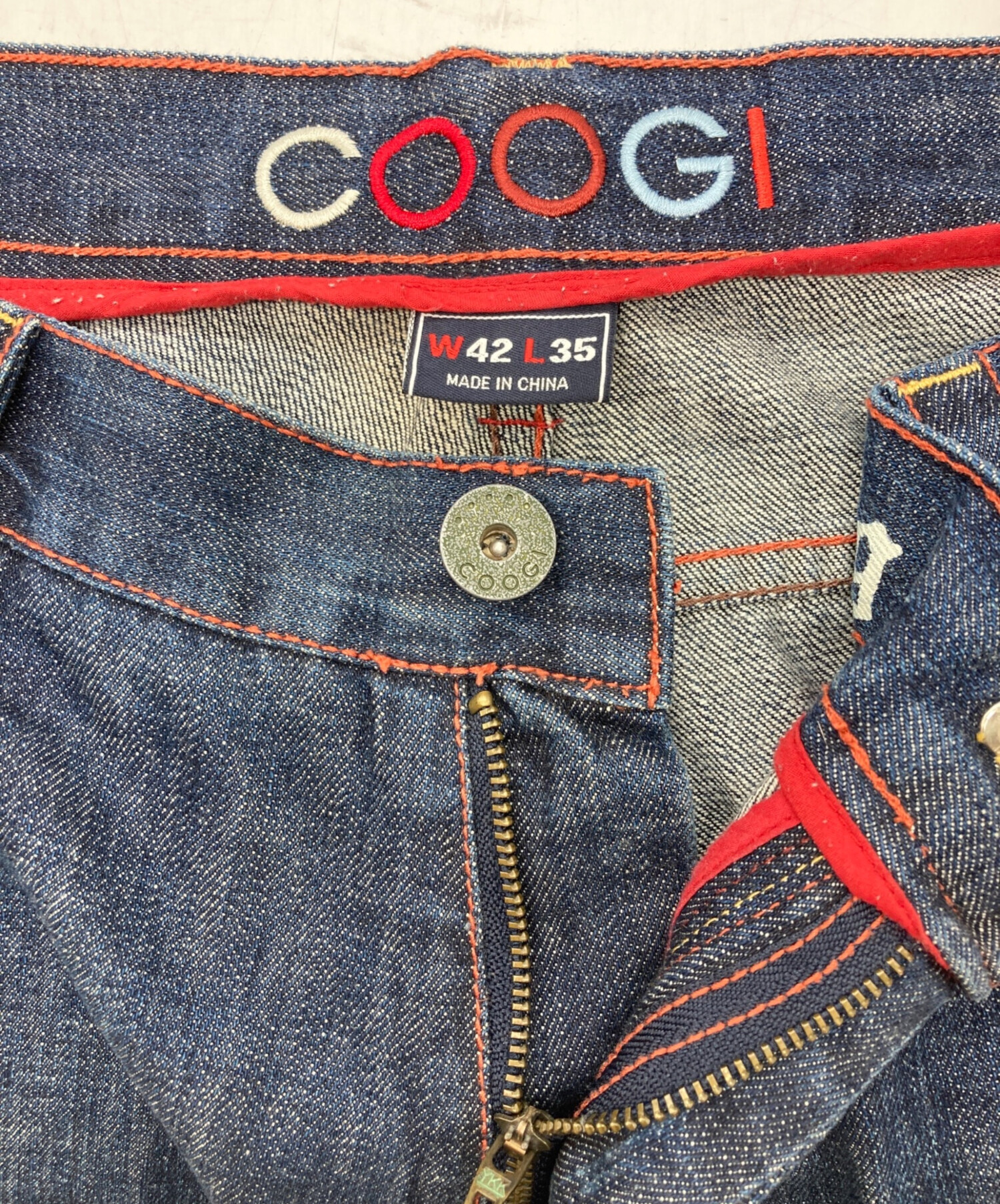 中古・古着通販】Coogi (クージー) 刺繍デニムパンツ インディゴ