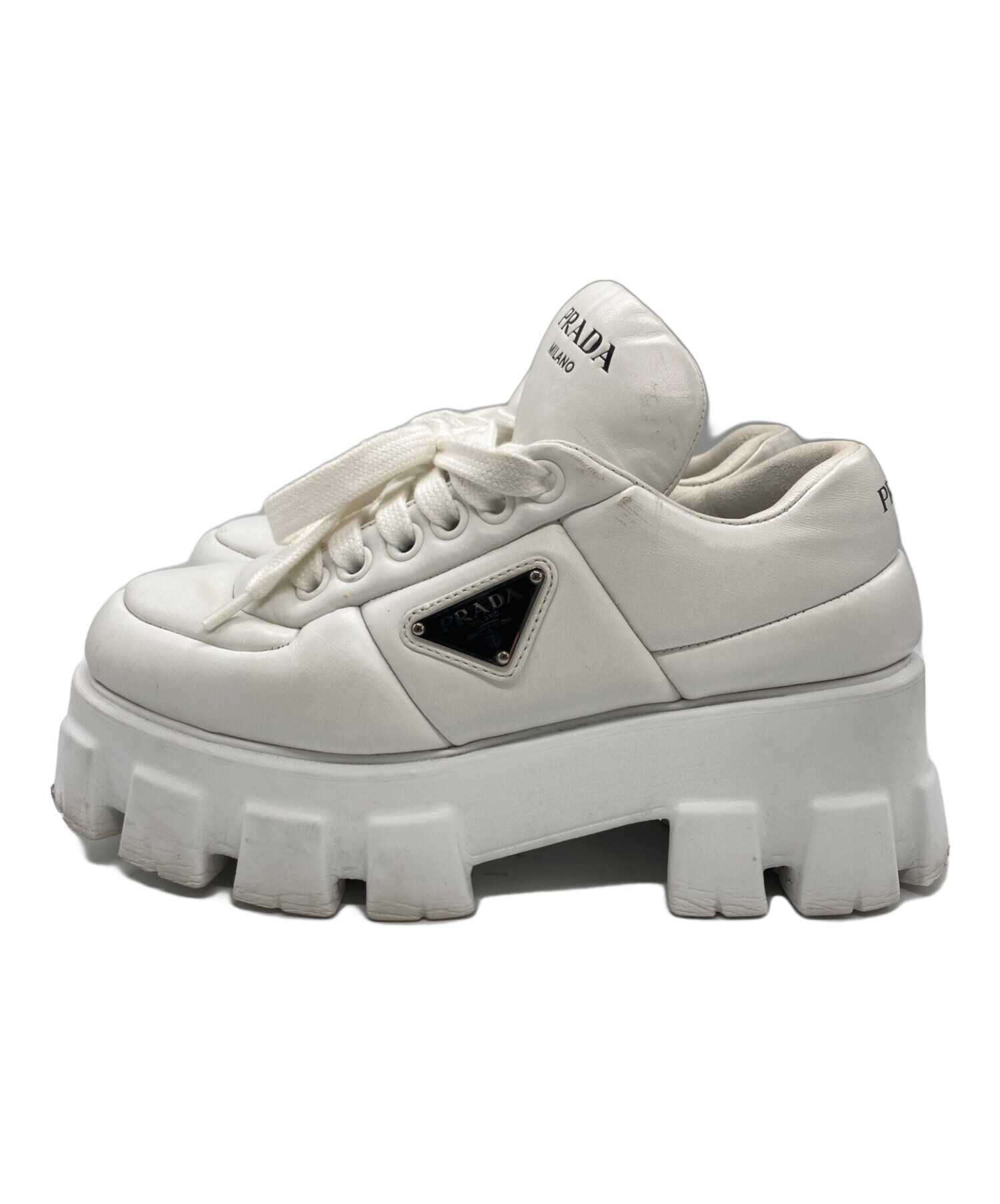 中古・古着通販】PRADA (プラダ) モノリス パデッドスニーカー