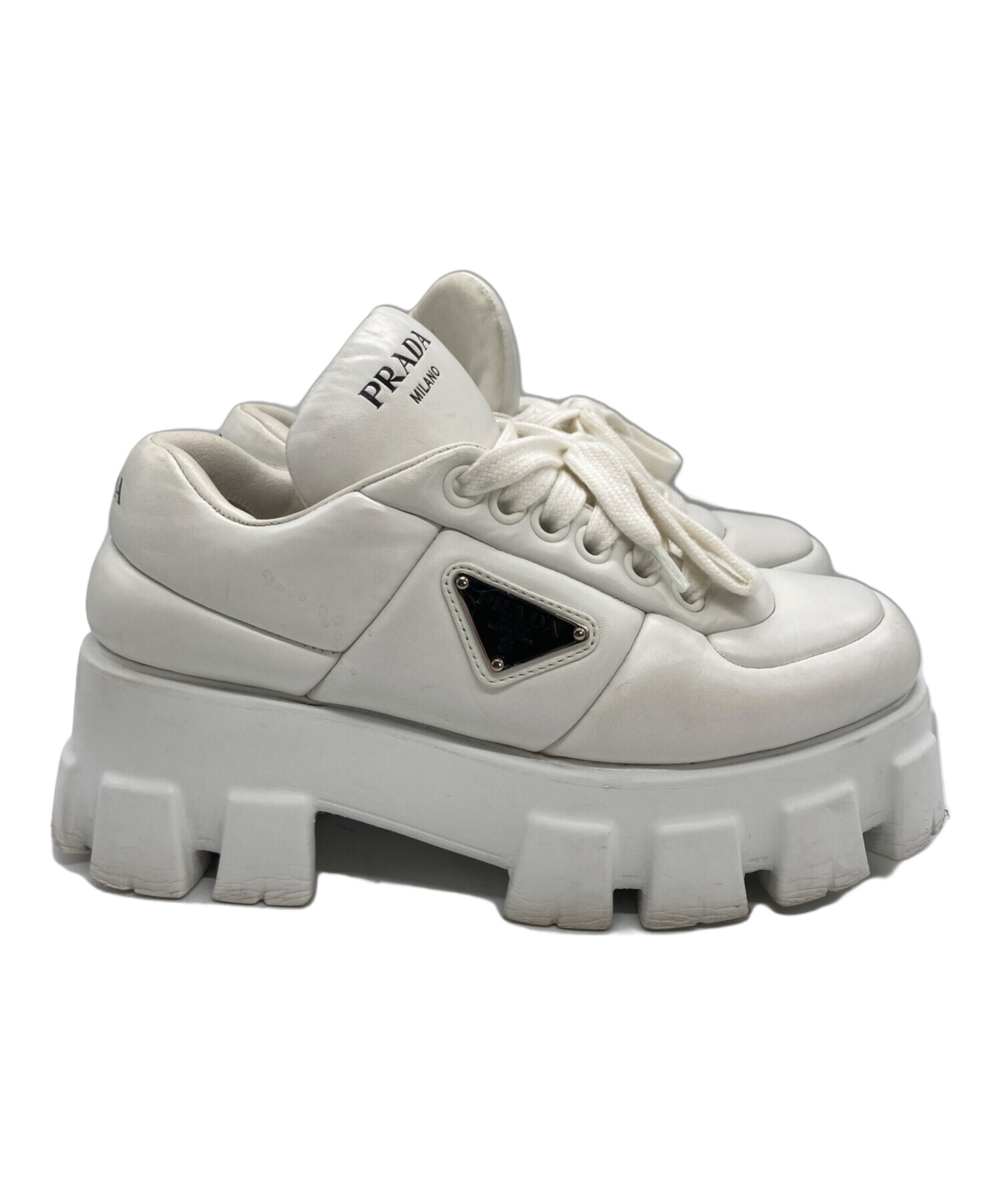 中古・古着通販】PRADA (プラダ) モノリス パデッドスニーカー