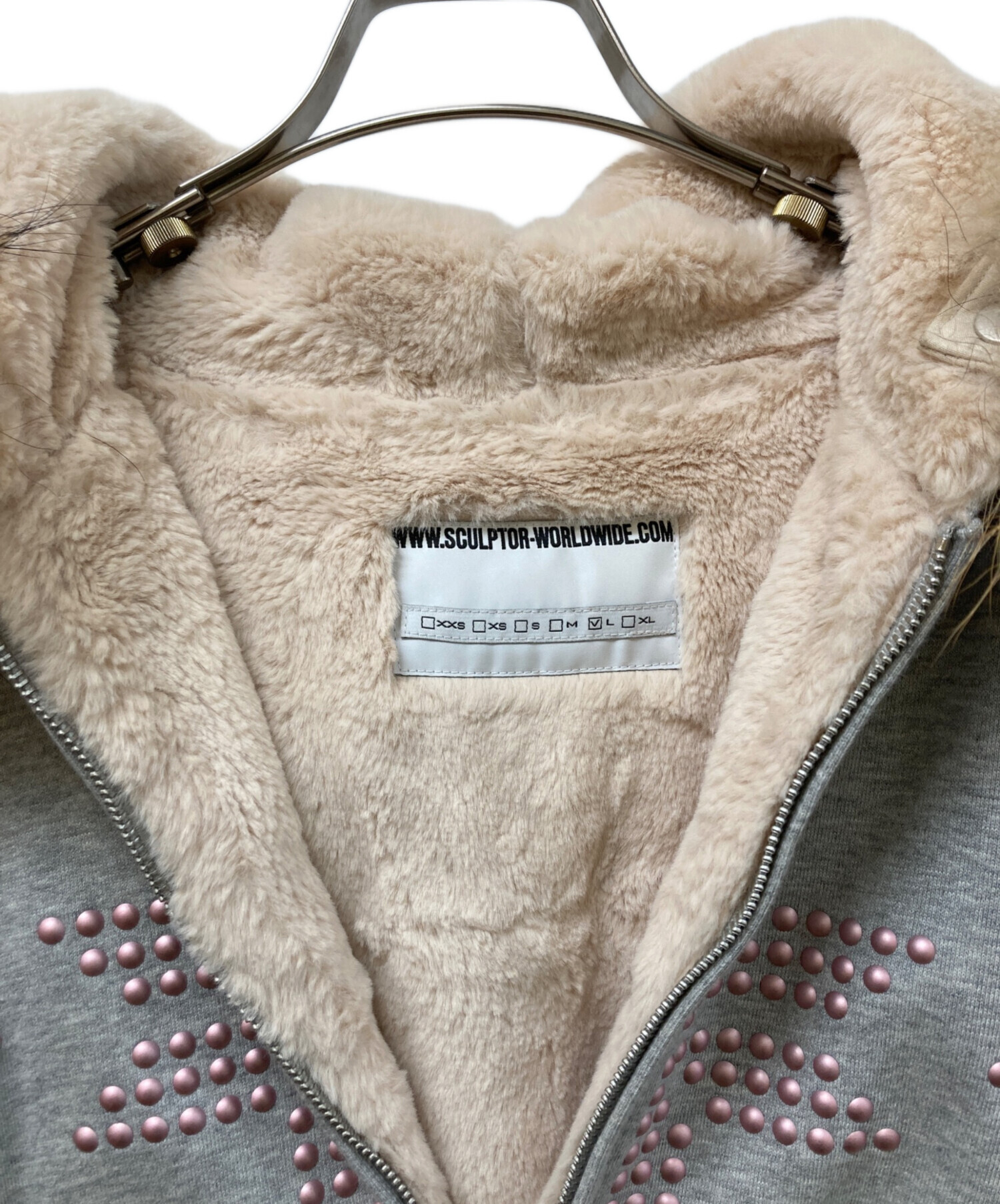 中古・古着通販】sculptor (スカルプター) Fur Trimming Hooded ZipUp