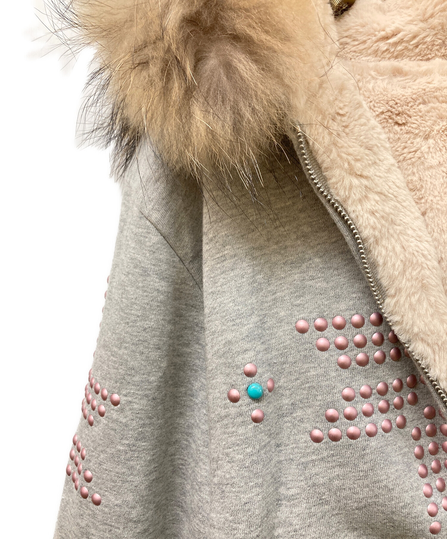 中古・古着通販】sculptor (スカルプター) Fur Trimming Hooded ZipUp