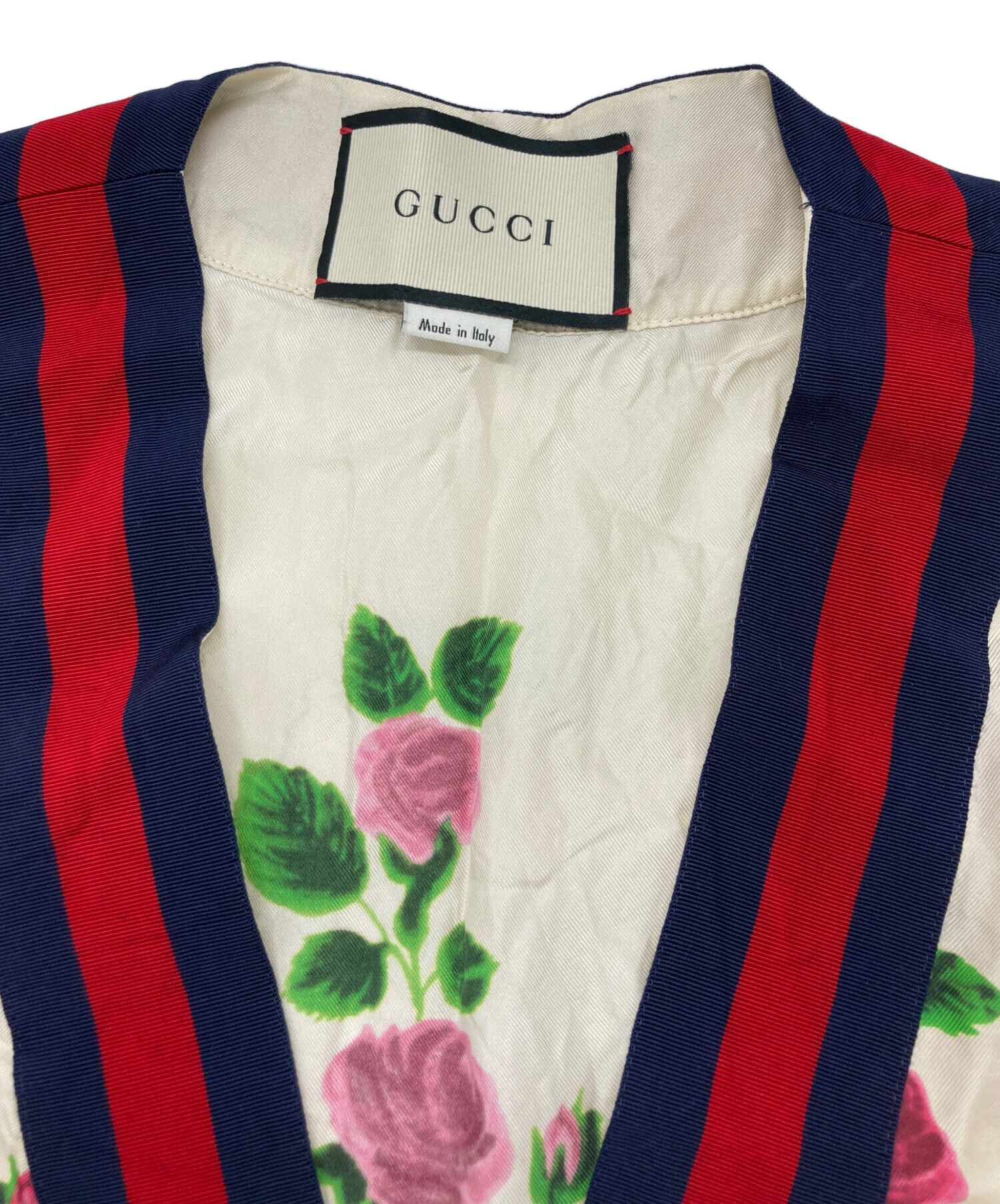 ヴィンテージ　GUCCI シルク　スカーフ柄カーディガン　M グッチ | ウィメンズ スカーフ | シルク ヘアバンド | GUCCI公式