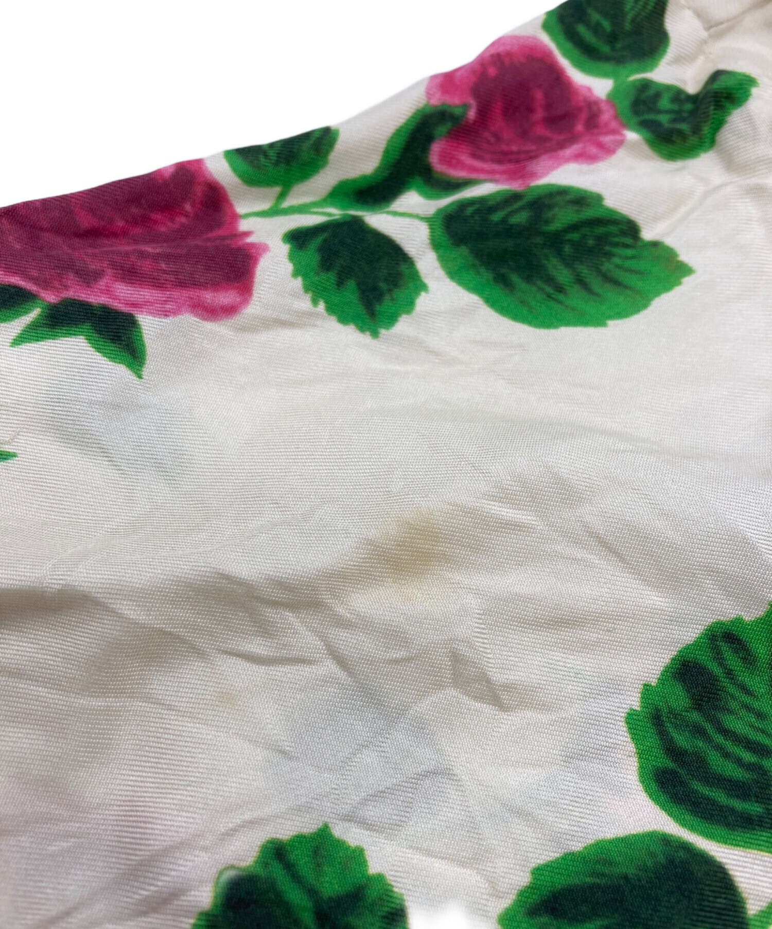 中古・古着通販】GUCCI (グッチ) 花柄シルクカーディガン ベージュ