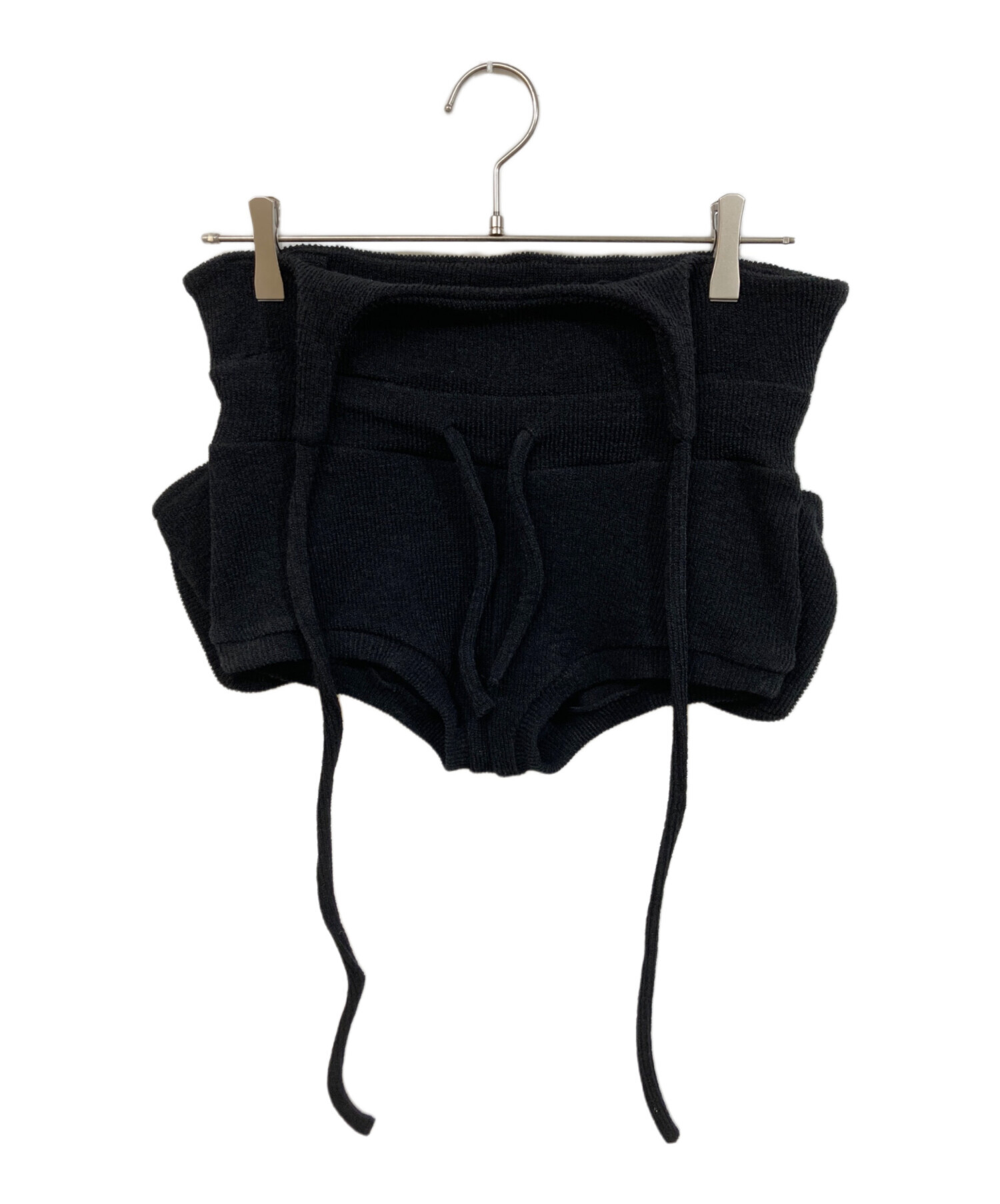パンツ GILA ARCHIVE KNITSHORTS BLACK 中古・古着通販】GILA ARCIVE (ギラアーカイブ) ニットショーツ