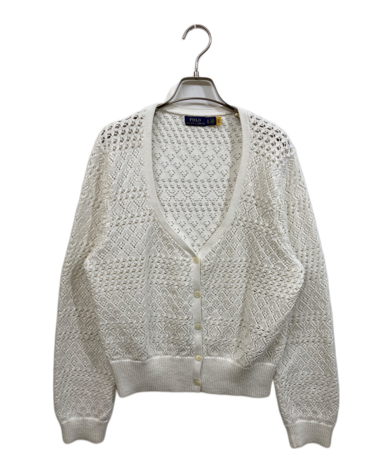 Polo Ralph Lauren クリーム色カーディガン　現行タグモデル　美品 中古・古着通販】POLO RALPH LAUREN (ポロ・ラルフローレン) クロシェ