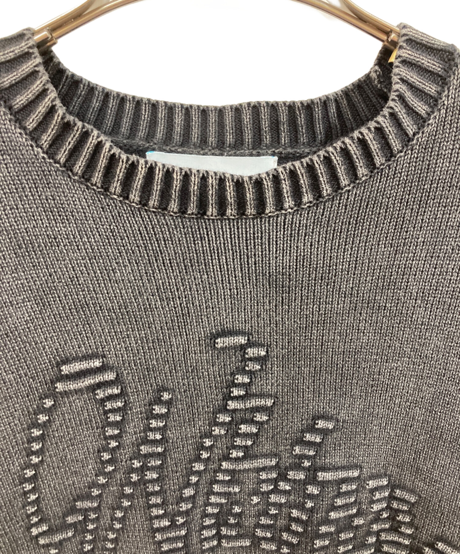 中古・古着通販】WHIMSY (ウィムジー) FADED EMJAY SWEATER ブラック 