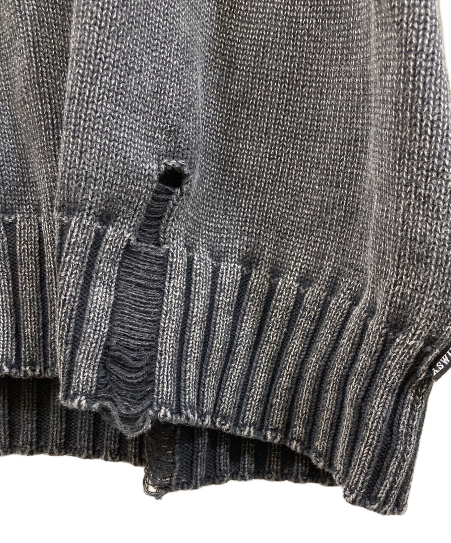 中古・古着通販】WHIMSY (ウィムジー) FADED EMJAY SWEATER ブラック 