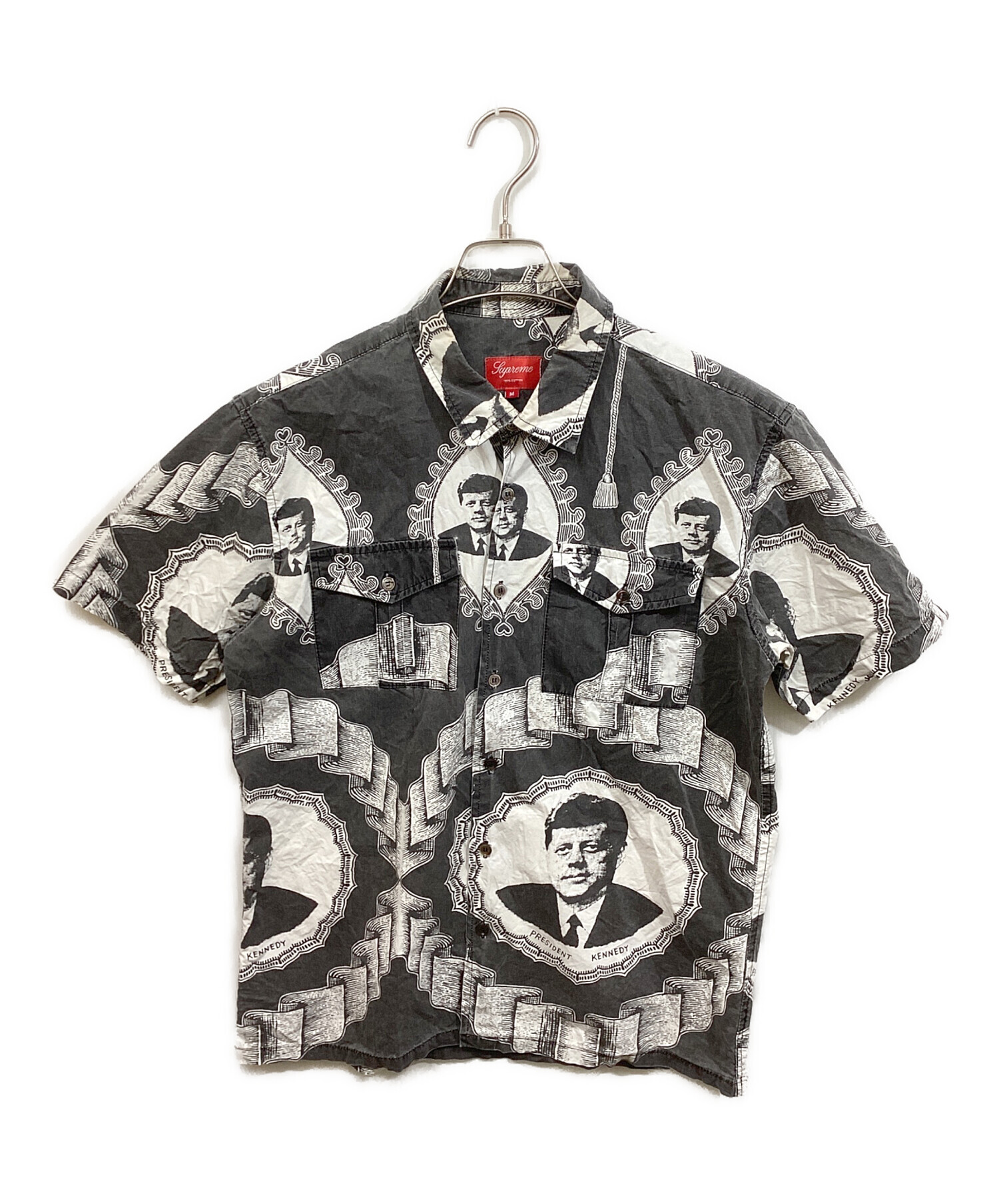 中古・古着通販】SUPREME (シュプリーム) 総柄シャツ ブラック サイズ 