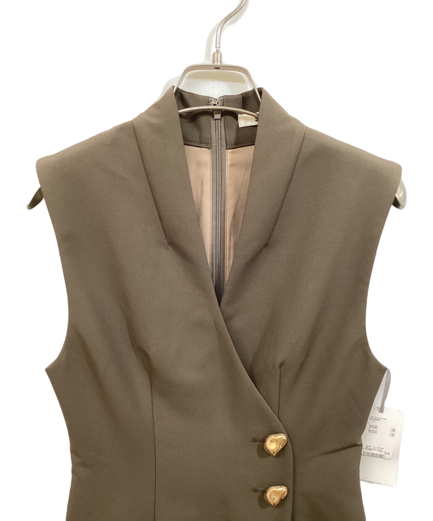 SNIDEL スナイデル Sustainableイレギュラー金ボタンジャケット Snidel