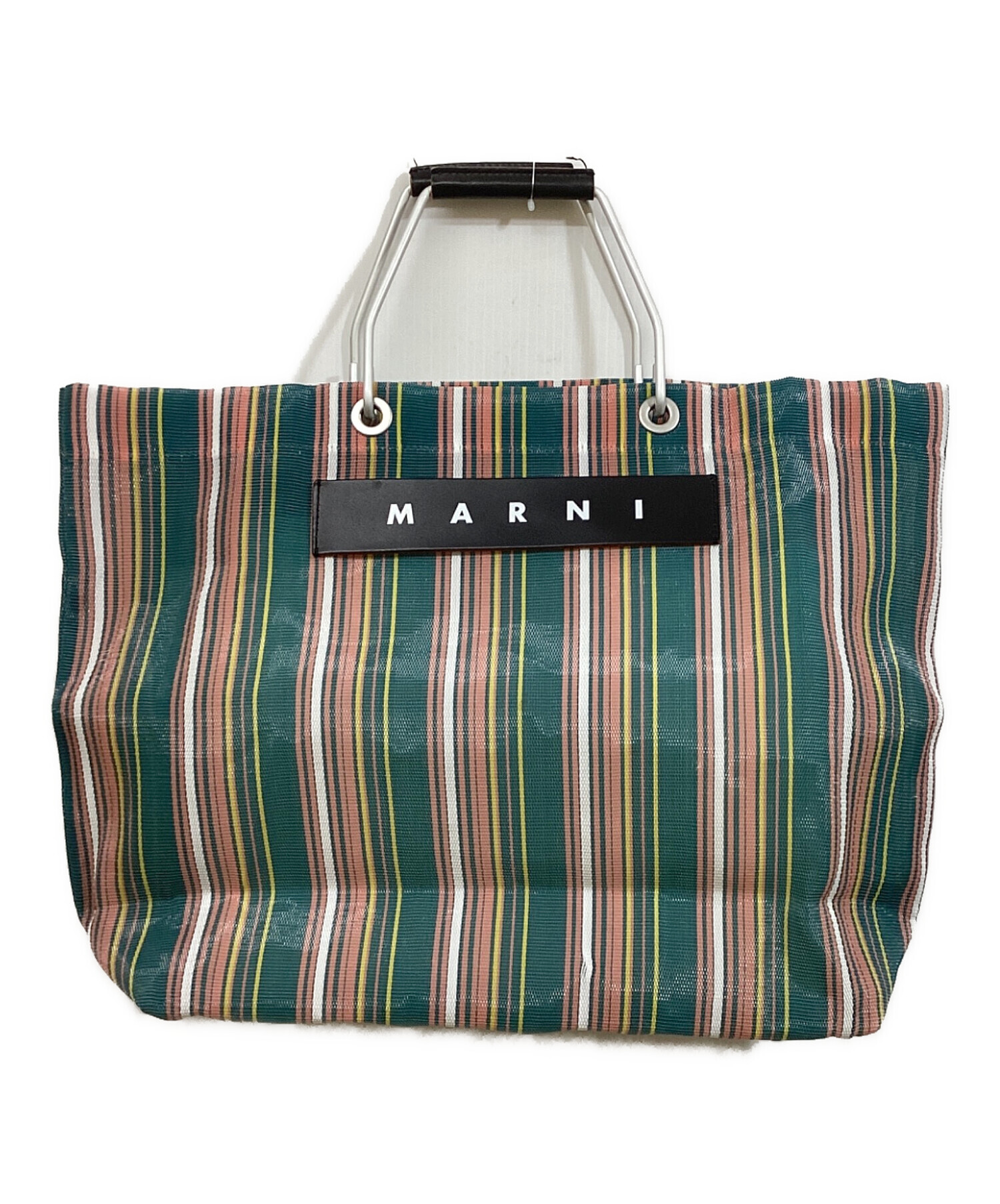 中古・古着通販】MARNI (マルニ) ストライプトートバッグ マルチカラー