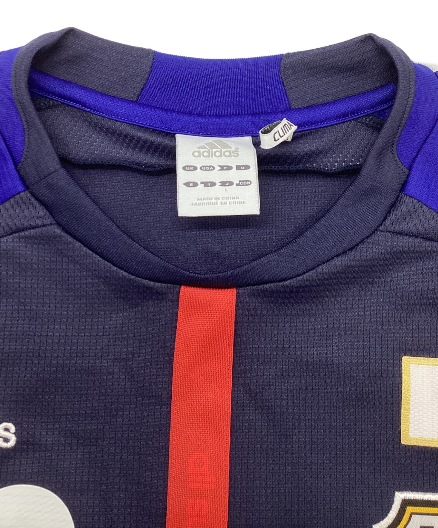 中古・古着通販】adidas (アディダス) ゲームシャツ ネイビー サイズ
