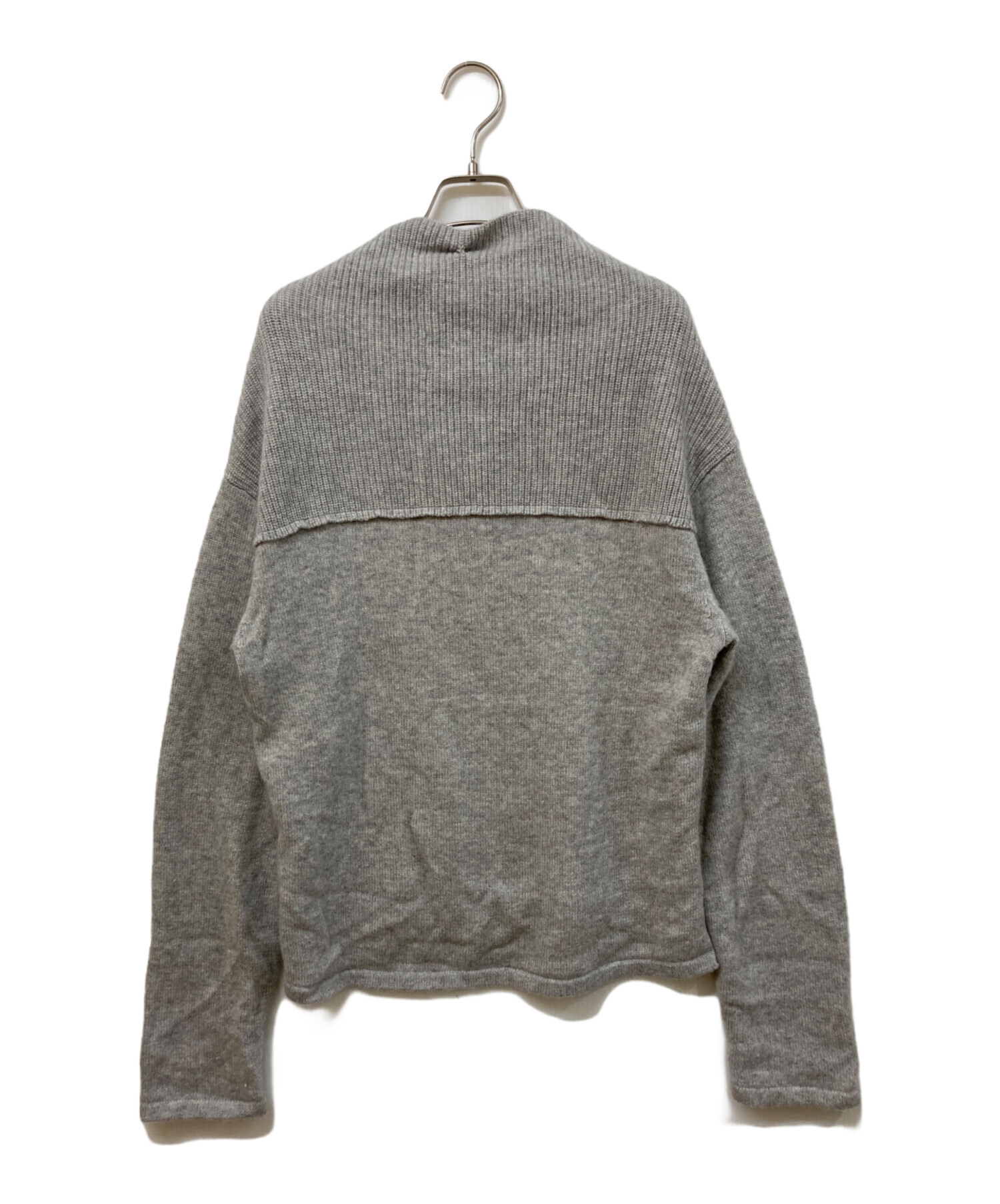 中古・古着通販】ORIMI (オリミ) FLIPPY SWEATER グレー サイズ:SIZE 1