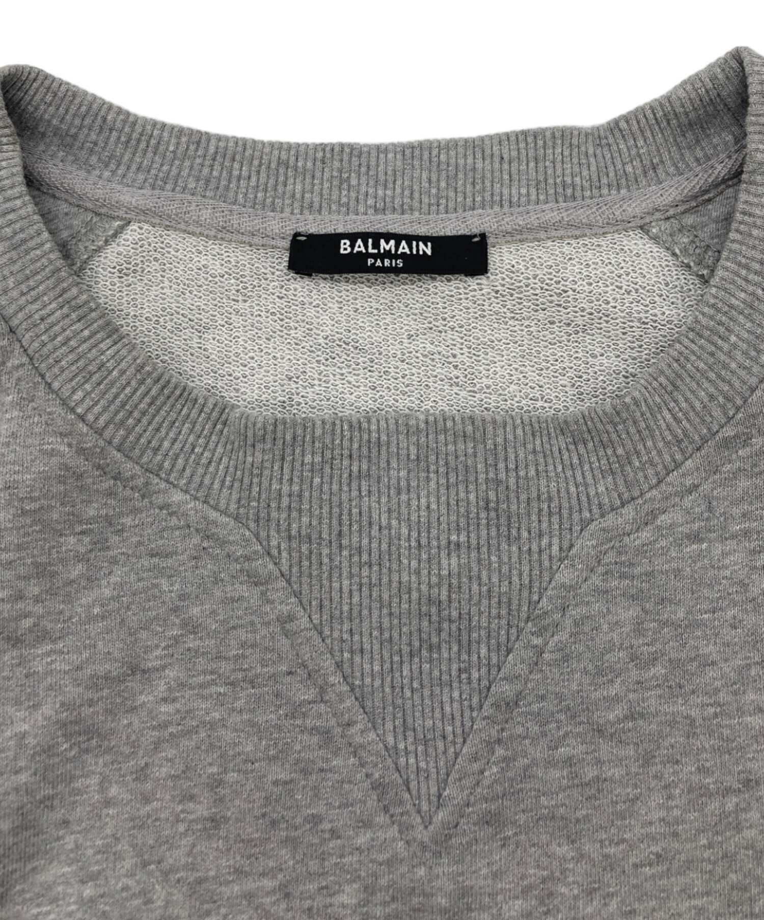中古・古着通販】BALMAIN (バルマン) バイカースウェット グレー