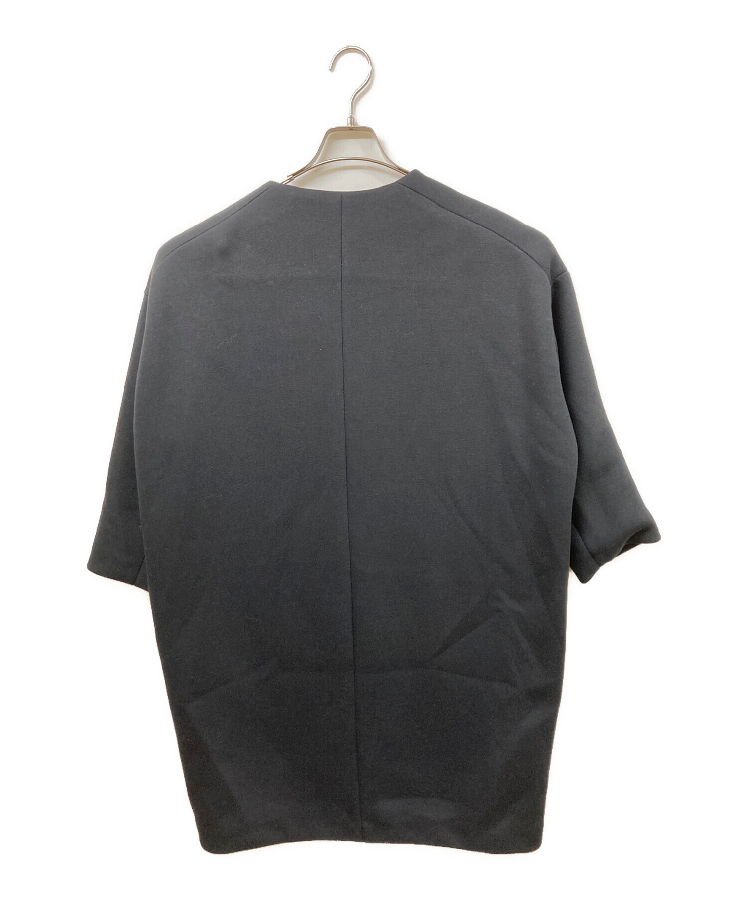 中古・古着通販】BEARDSLEY (ビアズリー) ノーカラーコート ブラック