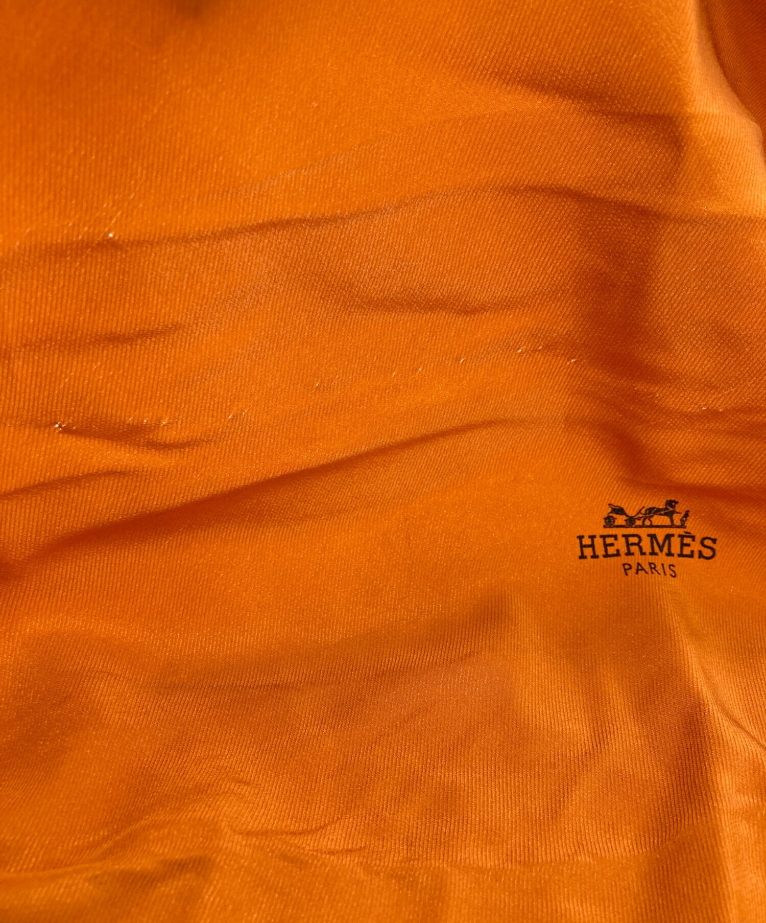 中古・古着通販】HERMES (エルメス) シルクスカーフ オレンジ