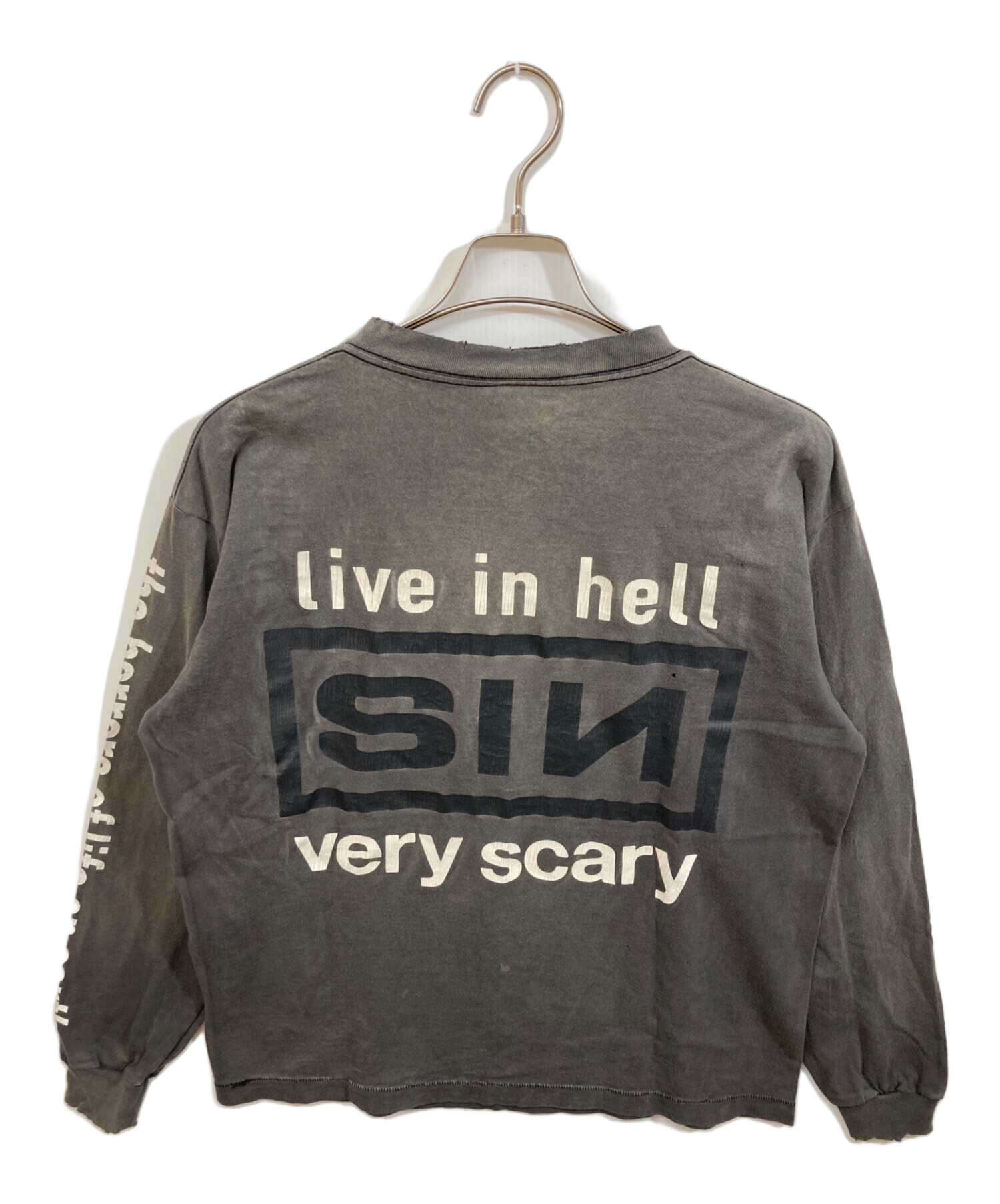 【美中古】セントマイケル LS TEE/SURVIVE 【レアモデル】 中古・古着通販】SAINT MICHAEL (セントマイケル) LS TEE/SIN/BLACK