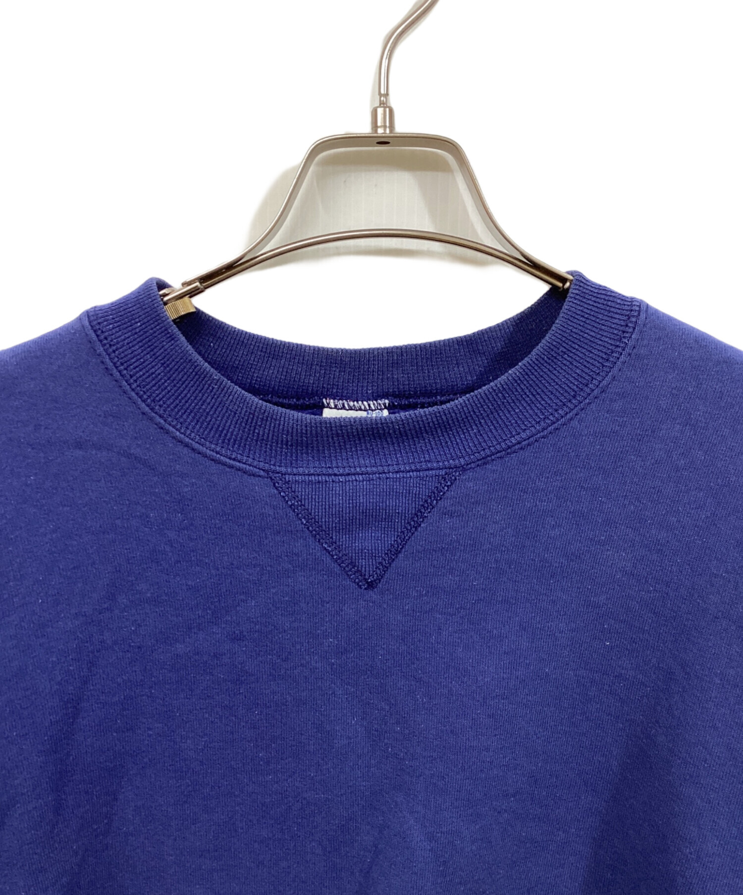 BLUE BLUE RUSSELL ATHLETIC カレッジロゴ 前V 裏起毛 トレーナー スウェット ネイビー メンズ ブルーブルー【中古】6-0702T∞ 中古・古着通販】RUSSELL ATHLETIC (ラッセルアスレチック) 前Vクルー