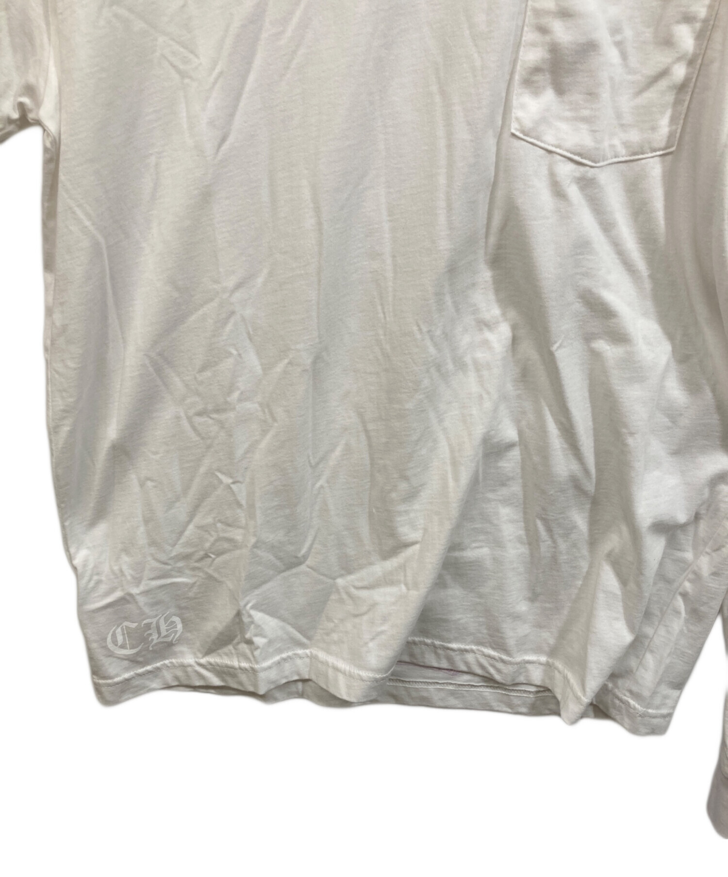 CHROME HEARTS クロムハーツ Tシャツ・カットソー S 白 【古着】【中古】 中古・古着通販】COMME des GARCONS (コムデギャルソン) CHROME HEARTS