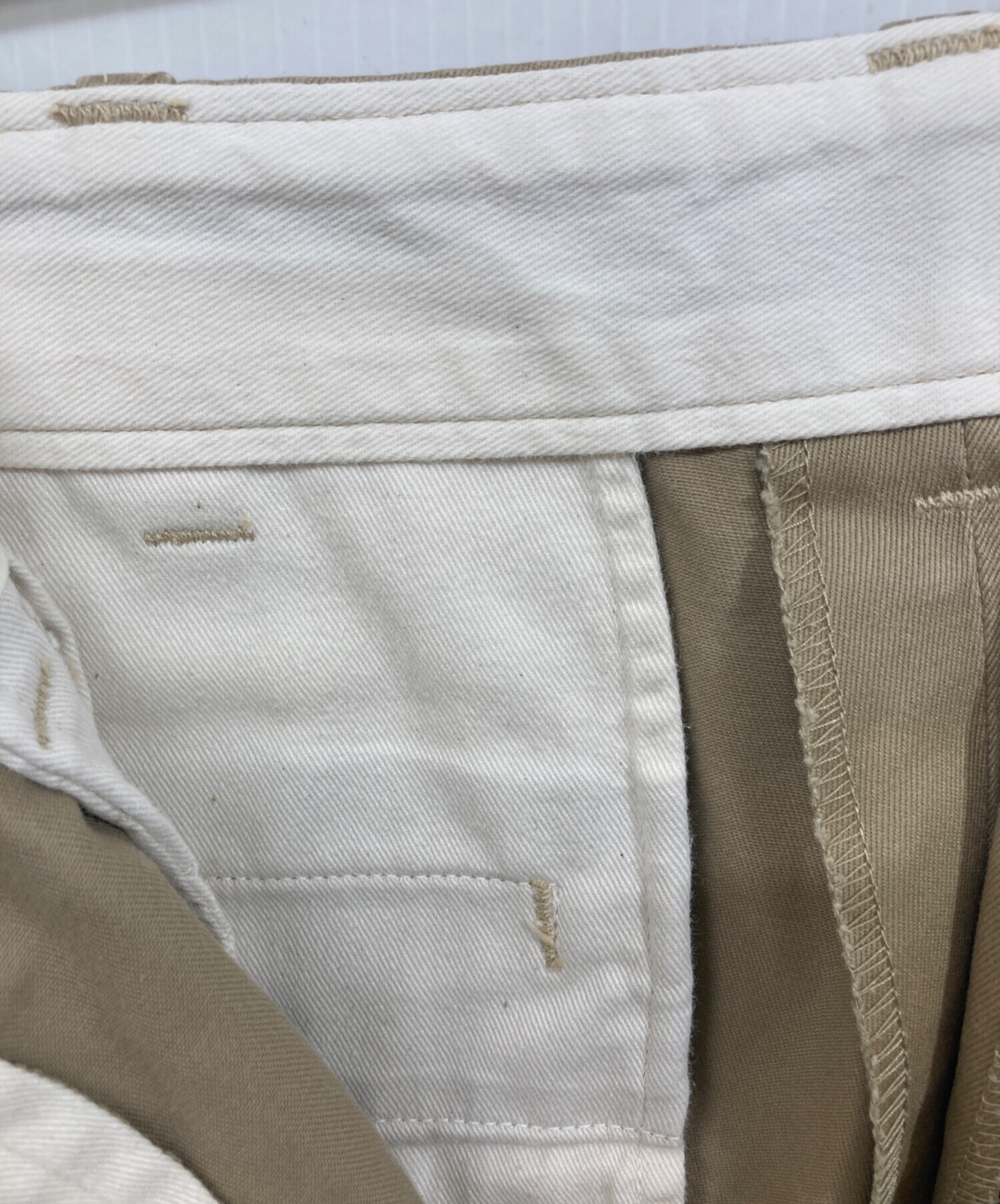 中古・古着通販】orSlow (オアスロウ) チノパン ベージュ サイズ: SIZE