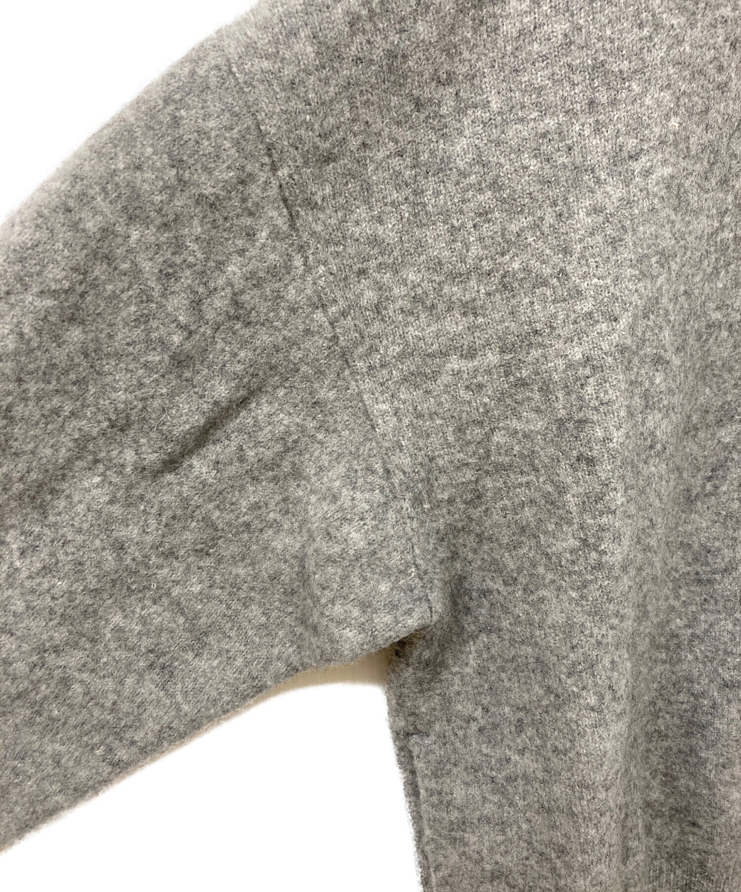 23区 新品未使用　19910円　グレーパーカ－ 中古・古着通販】23区 (ニジュウサンク) フェルト ニットパーカー