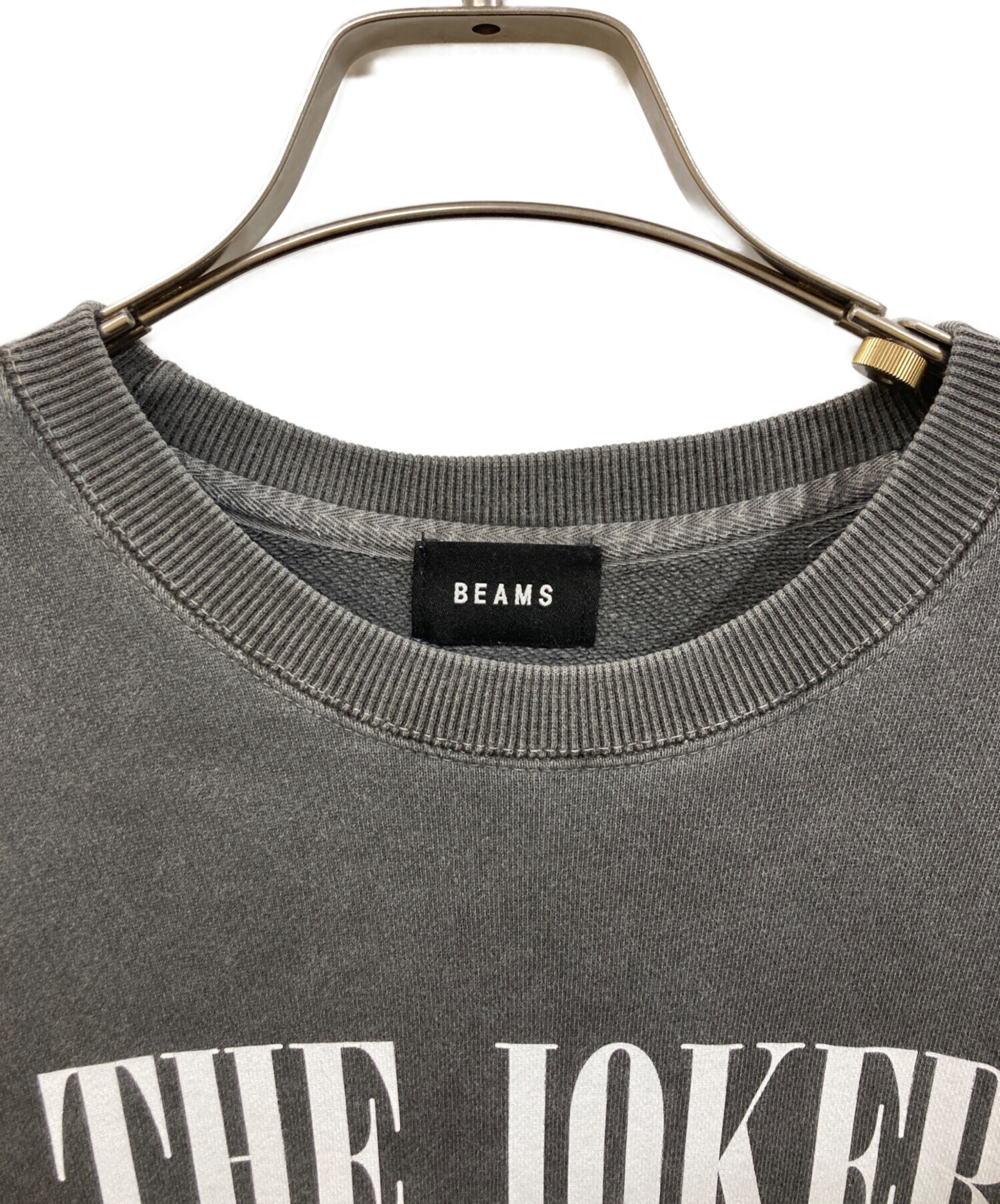 中古・古着通販】BEAMS (ビームス) プリントスウェット ブラック 