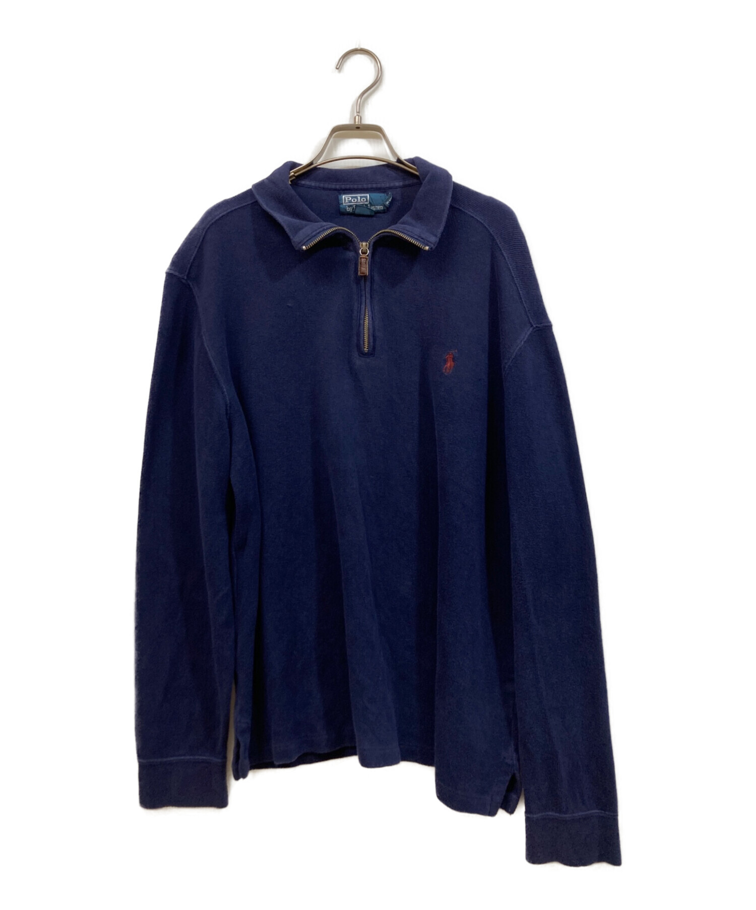 Polo Ralph Lauren ハーフジップ スウェット S ネイビー 中古・古着通販】POLO RALPH LAUREN (ポロ・ラルフローレン) ハーフ