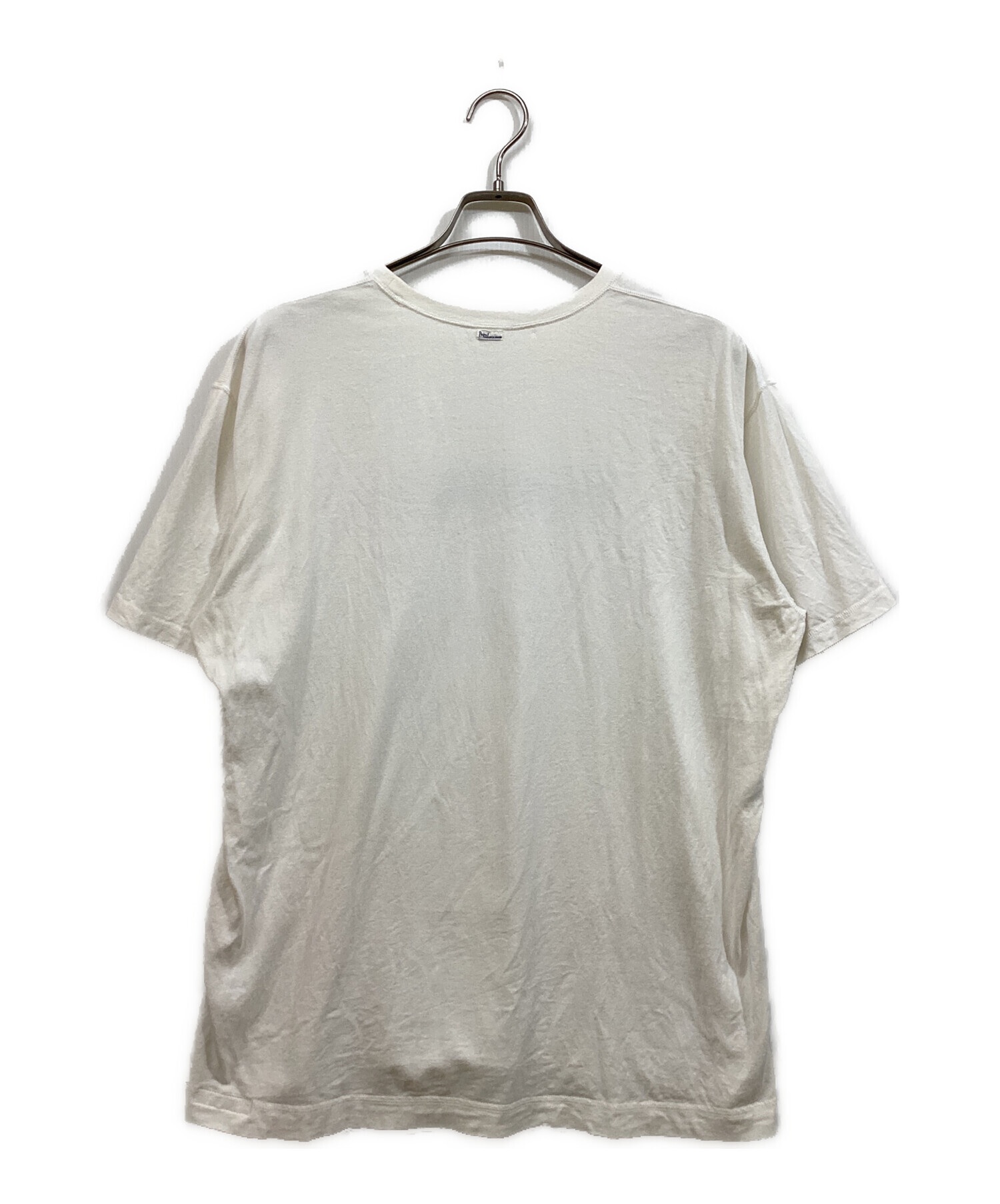 中古・古着通販】PAPAS (パパス) PAPASロゴプリントTシャツ ホワイト