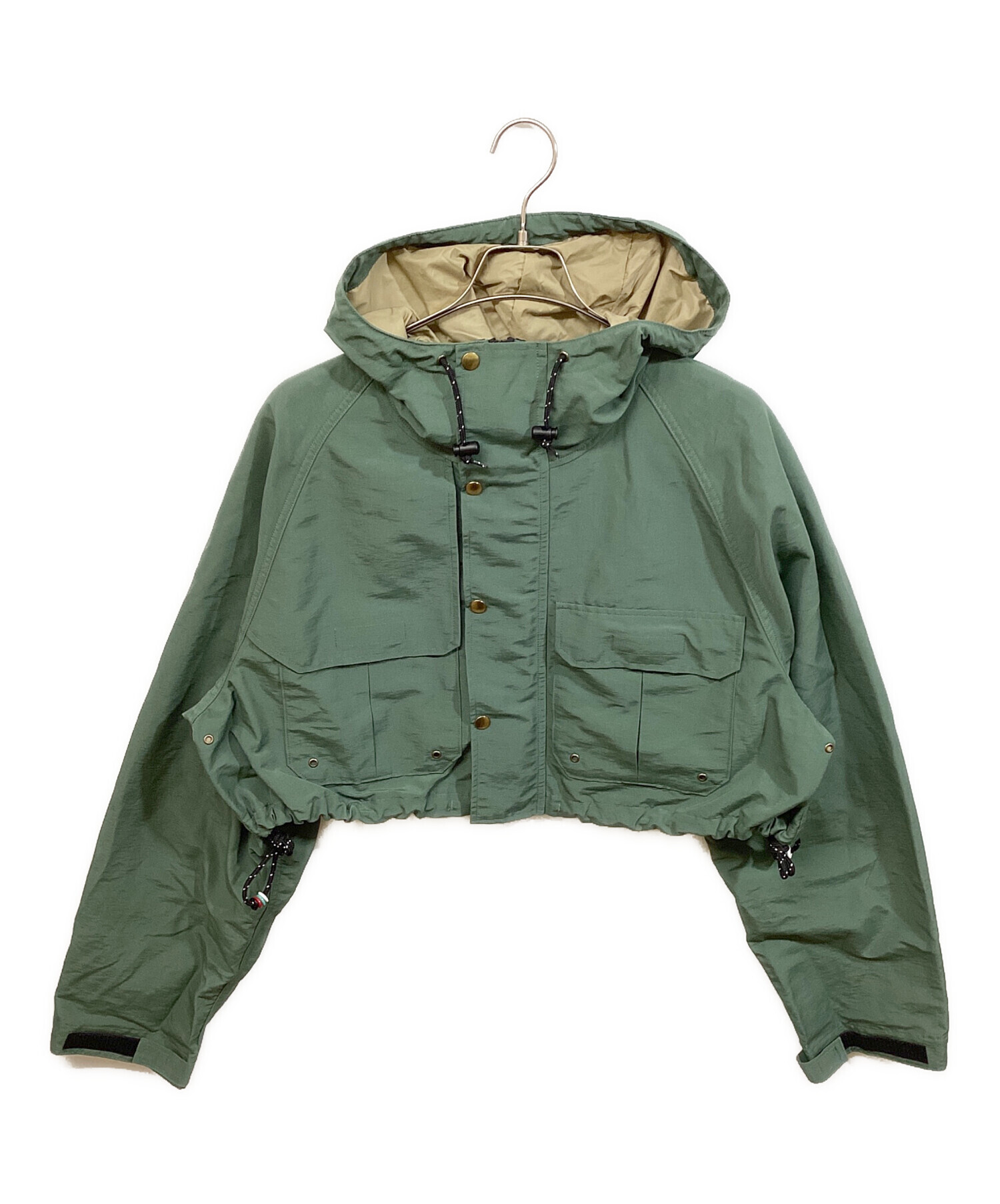 美品キャピタルkapitalジャケットギャザーカーキサイズ0 中古・古着通販】KAPITAL (キャピタル) Cross Gail Parker カーキ