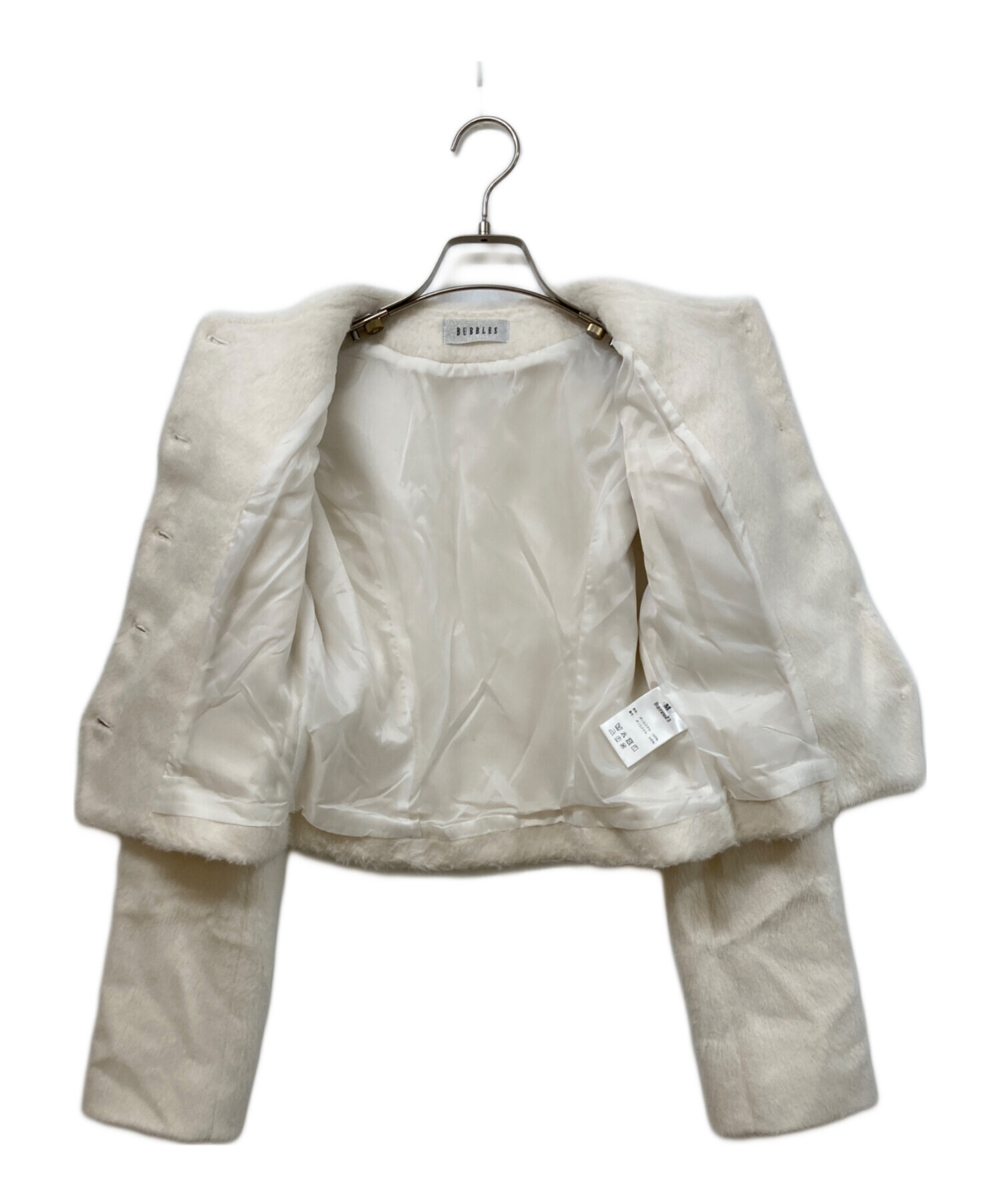 【BUBBLES】メルトンセットアップ 中古・古着通販】BUBBLES (バブルス) メルトンセットアップ ホワイト