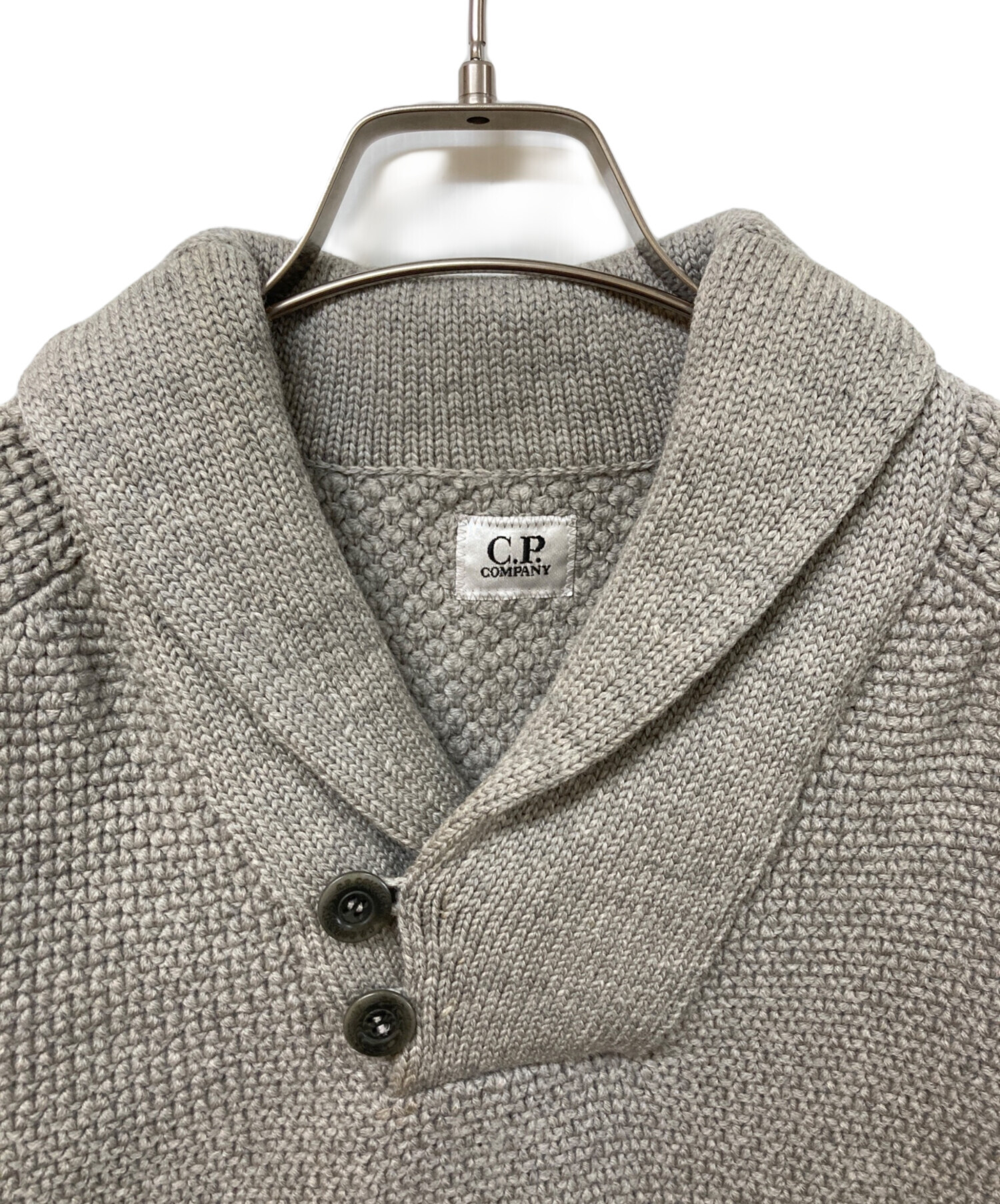 【専用】90s C.P. company ヘンリーネック　セーター　グレー　M 中古・古着通販】C.P COMPANY (シーピーカンパニー) ショールカラー
