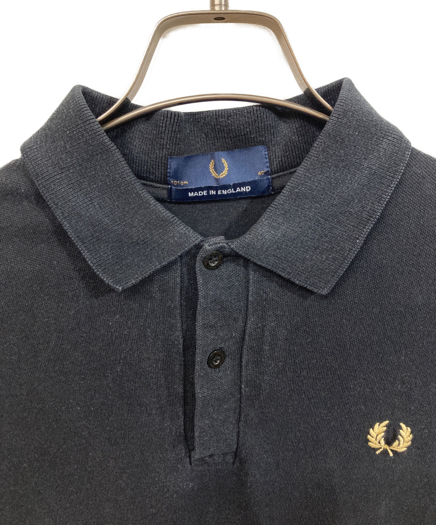 中古・古着通販】FRED PERRY (フレッドペリー) ポロシャツ ブラック 