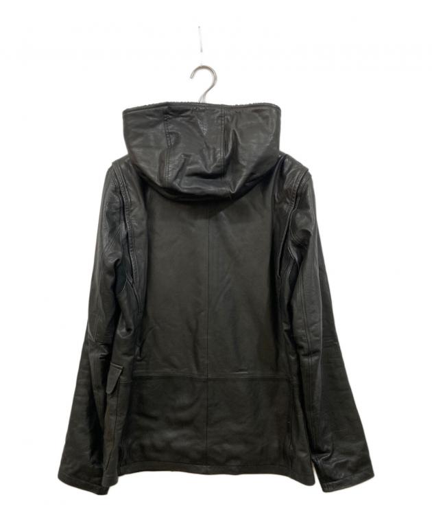 中古・古着通販】glamb (グラム) レザーコート ブラック サイズ:SIZE 1
