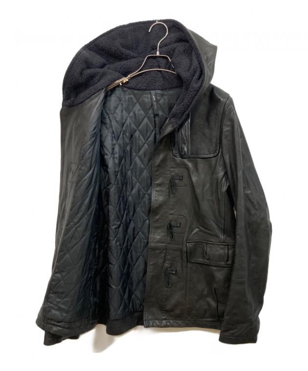 中古・古着通販】glamb (グラム) レザーコート ブラック サイズ:SIZE 1