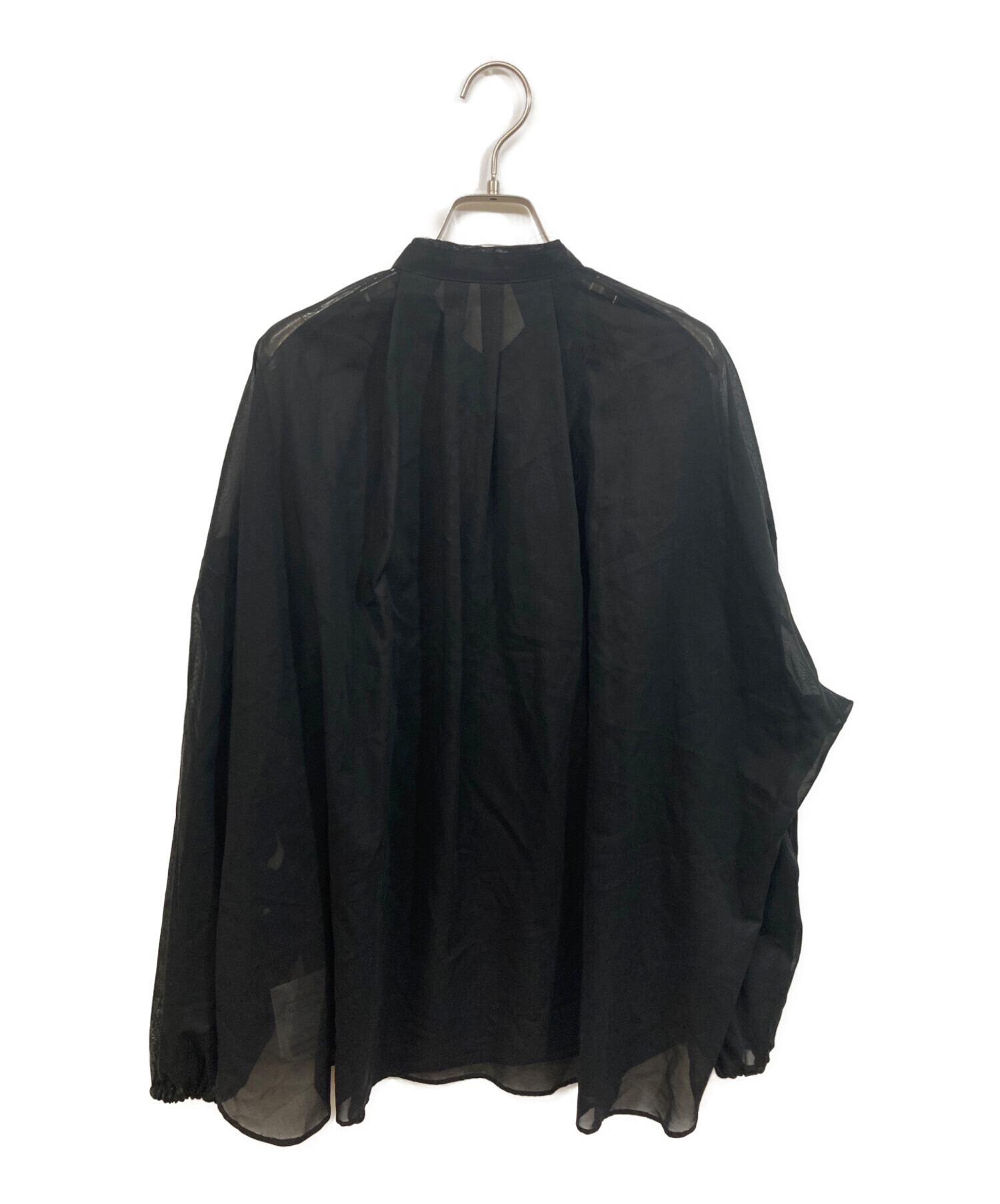 中古・古着通販】Plage (プラージュ) バンドカラーシャツ ブラック 