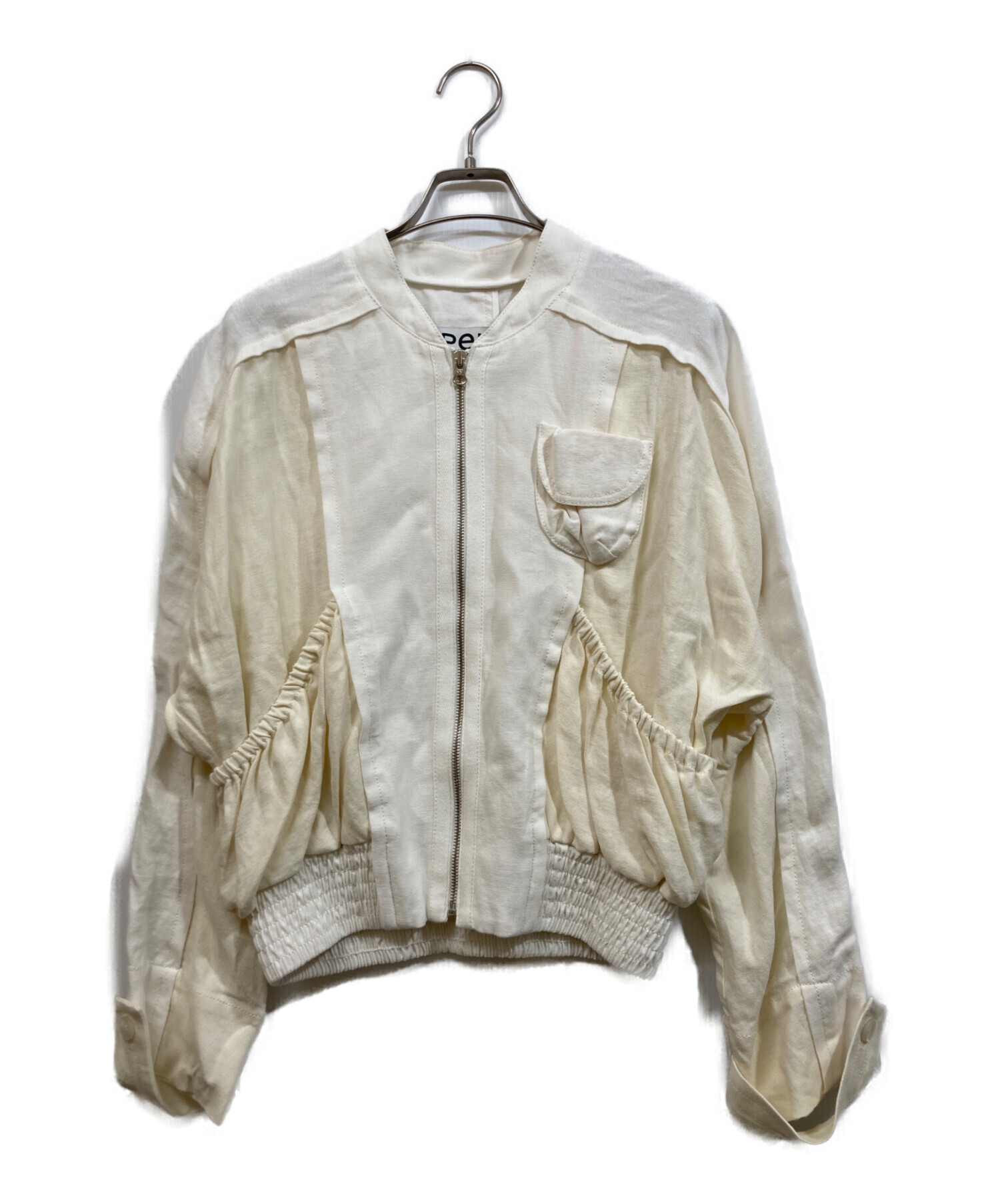 中古・古着通販】openyy (オープンワイワイ) LINEN PANELED BOMBER