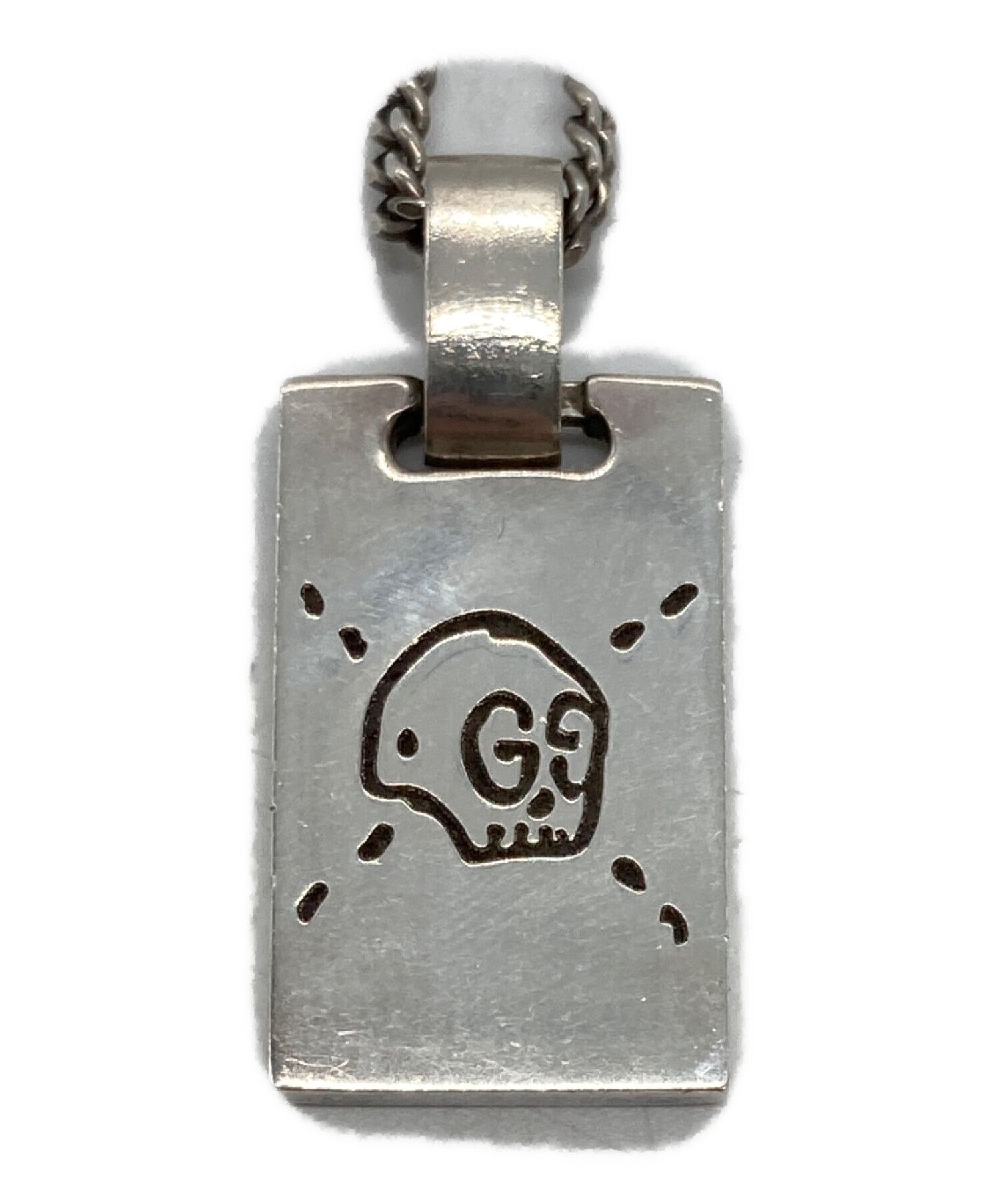 グッチ　GUCCI　ゴースト　スカル　ネックレス　ドクロ　シルバー 中古・古着通販】GUCCI (グッチ) ゴーストネックレス シルバー