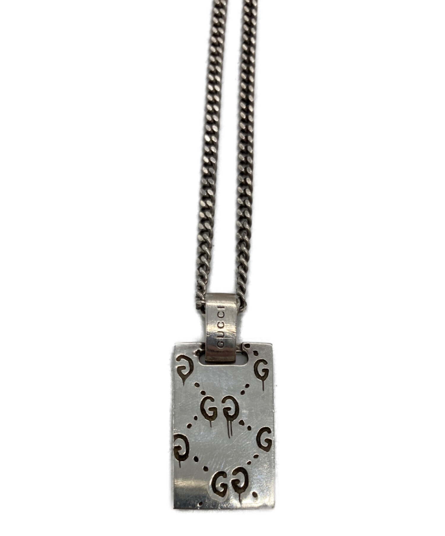 中古・古着通販】GUCCI (グッチ) ゴーストネックレス シルバー