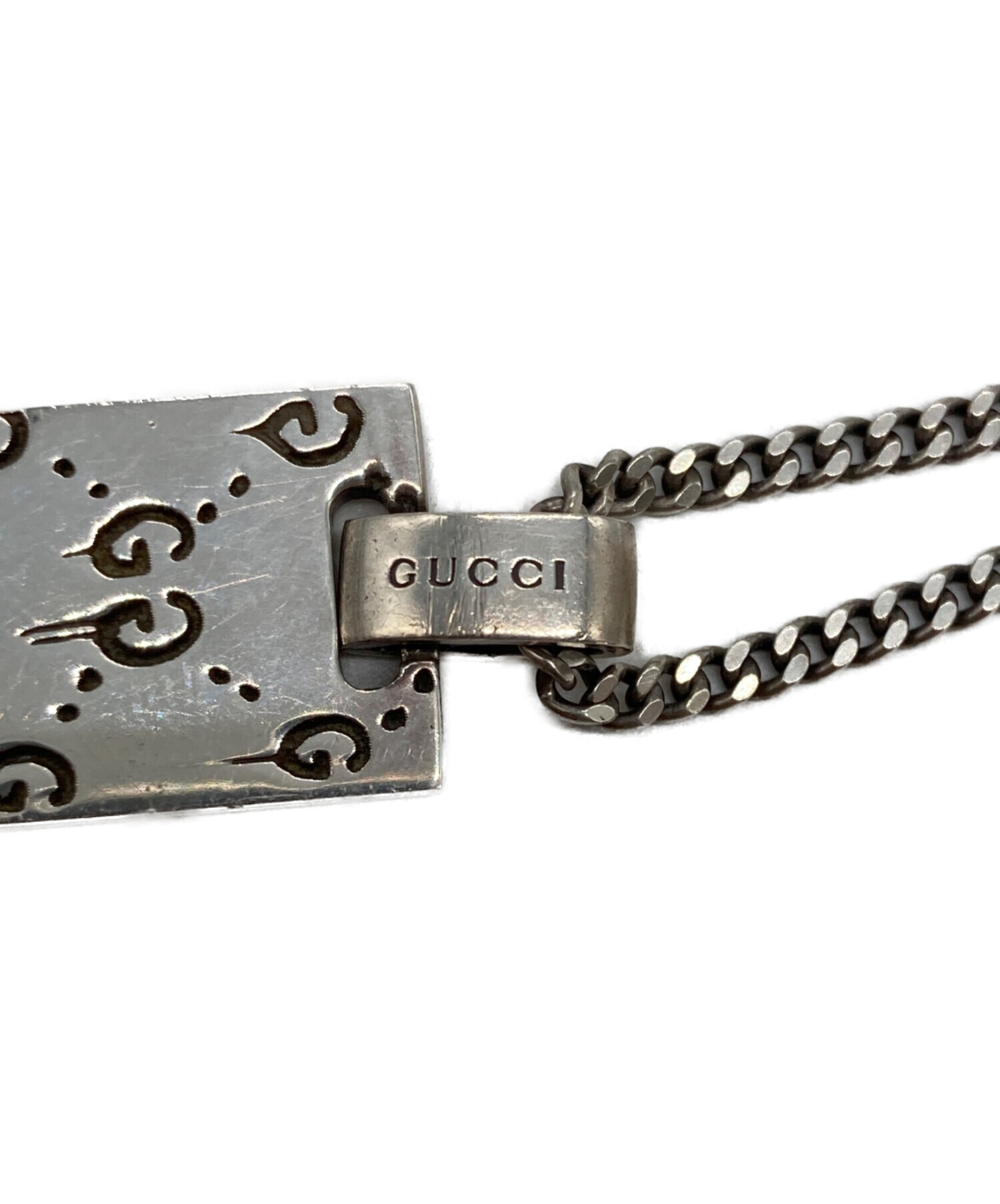 中古・古着通販】GUCCI (グッチ) ゴーストネックレス シルバー