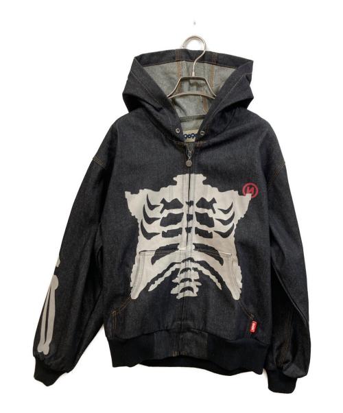 中古・古着通販】9090 (9090) Bone Rigid Denim Zip Hoodie インディゴ