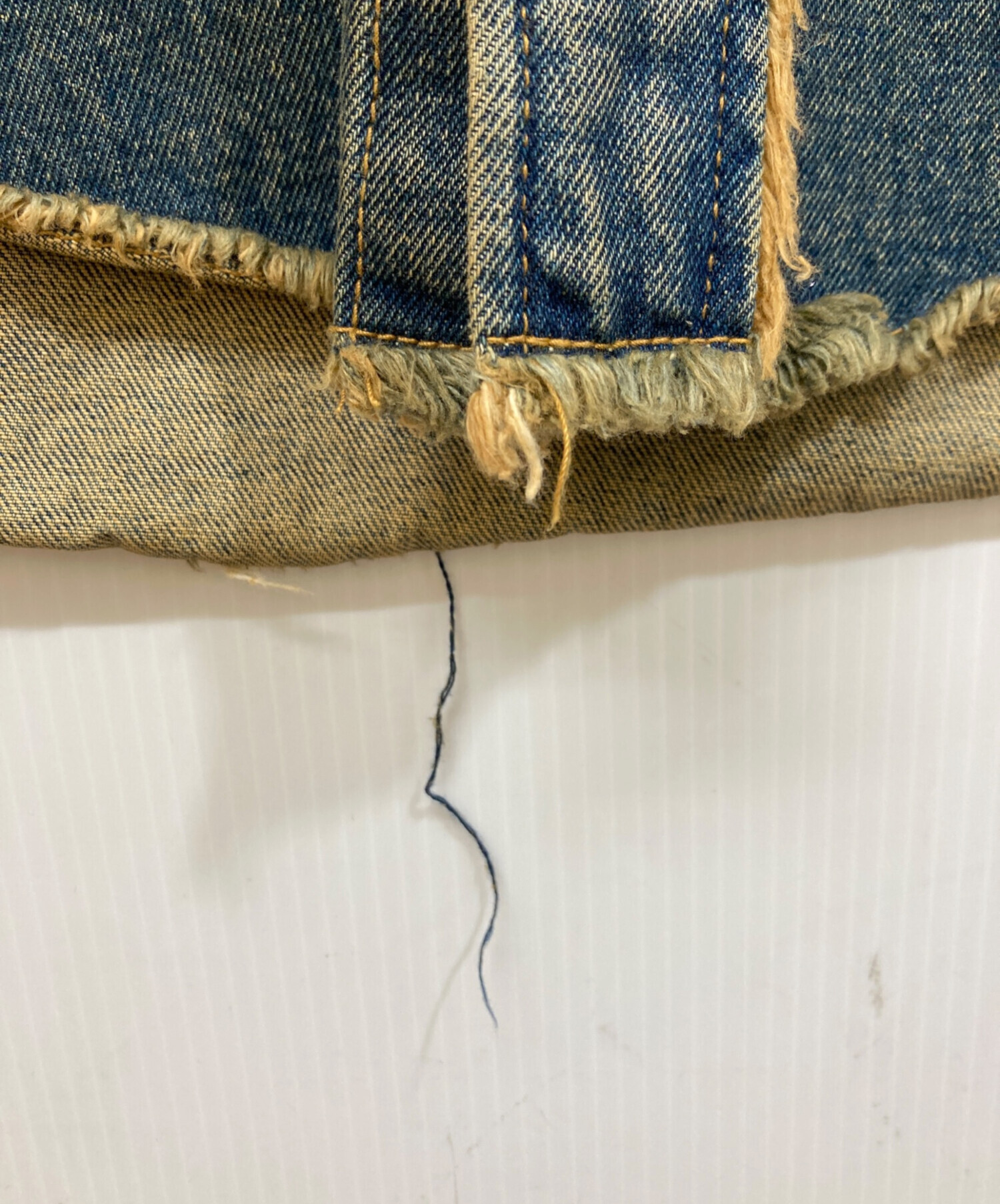中古・古着通販】JUN/NAKAYAMA (ジュン ナカヤマ) FRINGE DENIM SHIRTS
