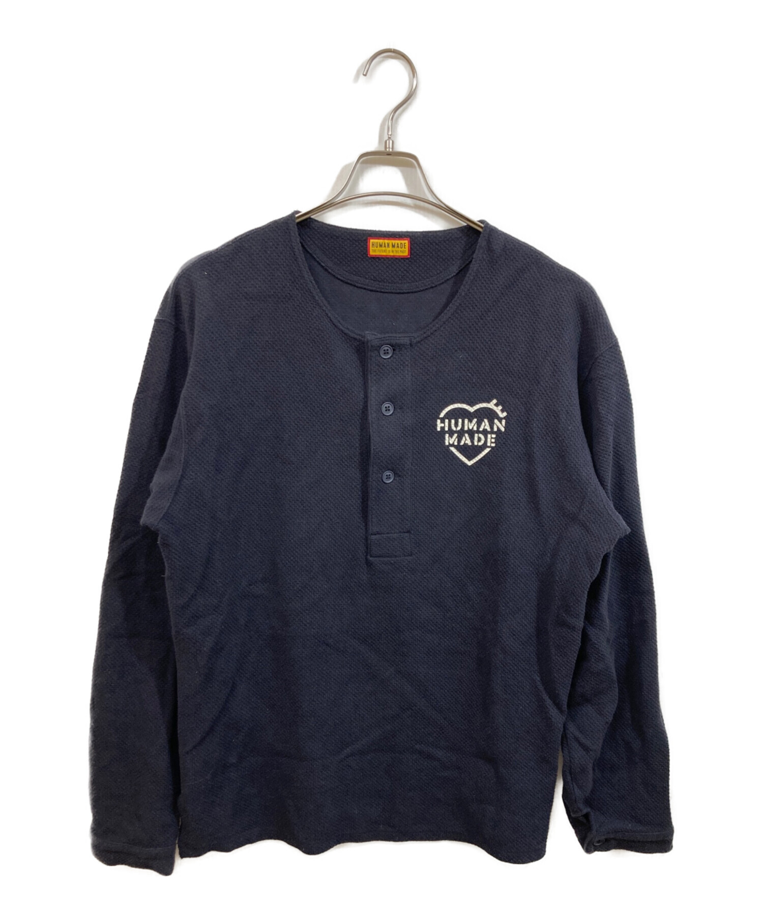 中古・古着通販】HUMAN MADE (ヒューマンメイド) HENLEY NECK L/S T