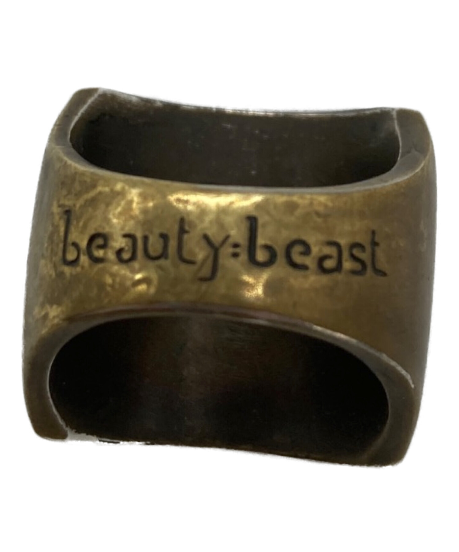 Beauty Beast スクエアリング シグネット イエロー アクセサリー 中古・古着通販】beauty:beast (ビューティービースト) スクエアリング