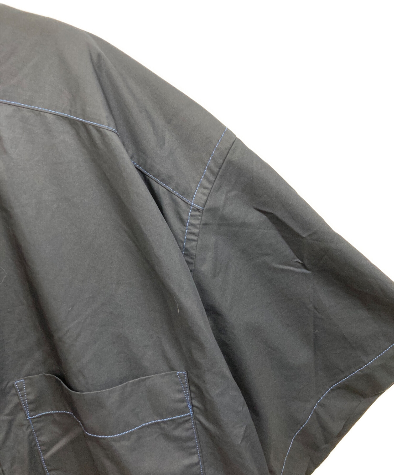 中古・古着通販】ZUCCA (ズッカ) シャツワンピース ネイビー サイズ