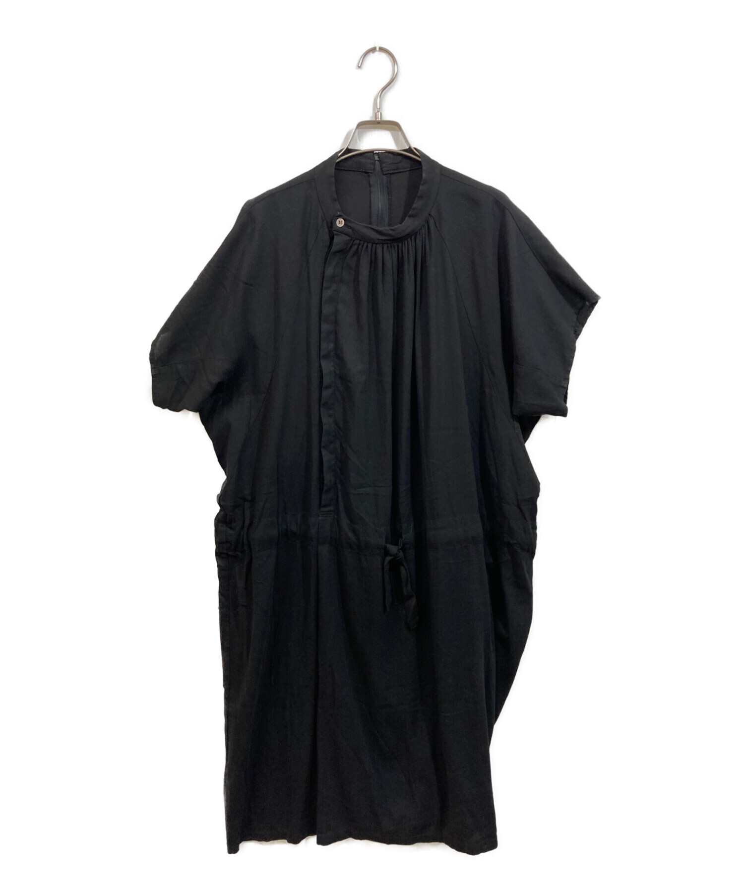 中古・古着通販】ZUCCA (ズッカ) ウエストデザインワンピース ブラック