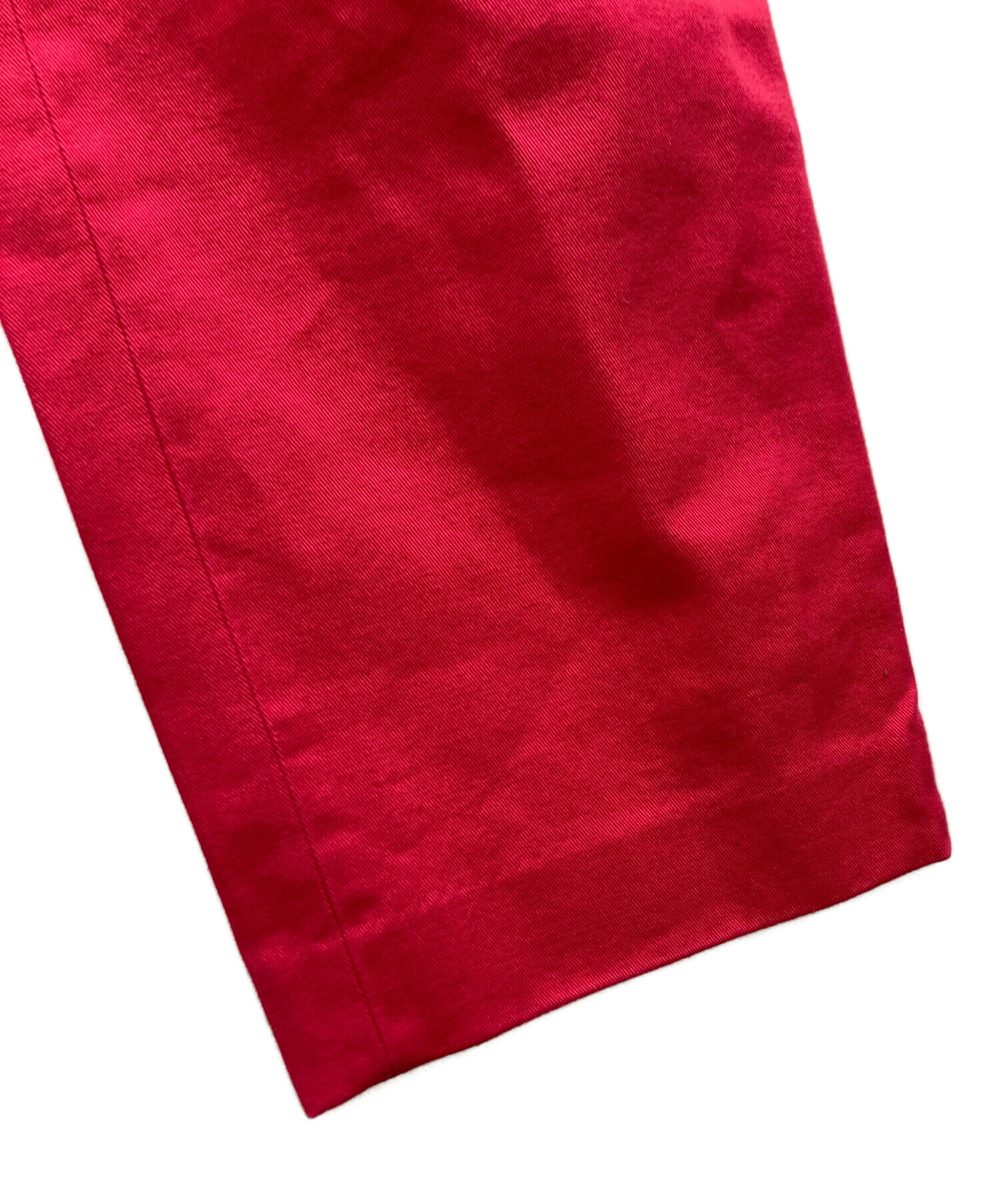 中古・古着通販】GUCCI (グッチ) ロゴ刺繍CHINO TROUSERS ショッキング