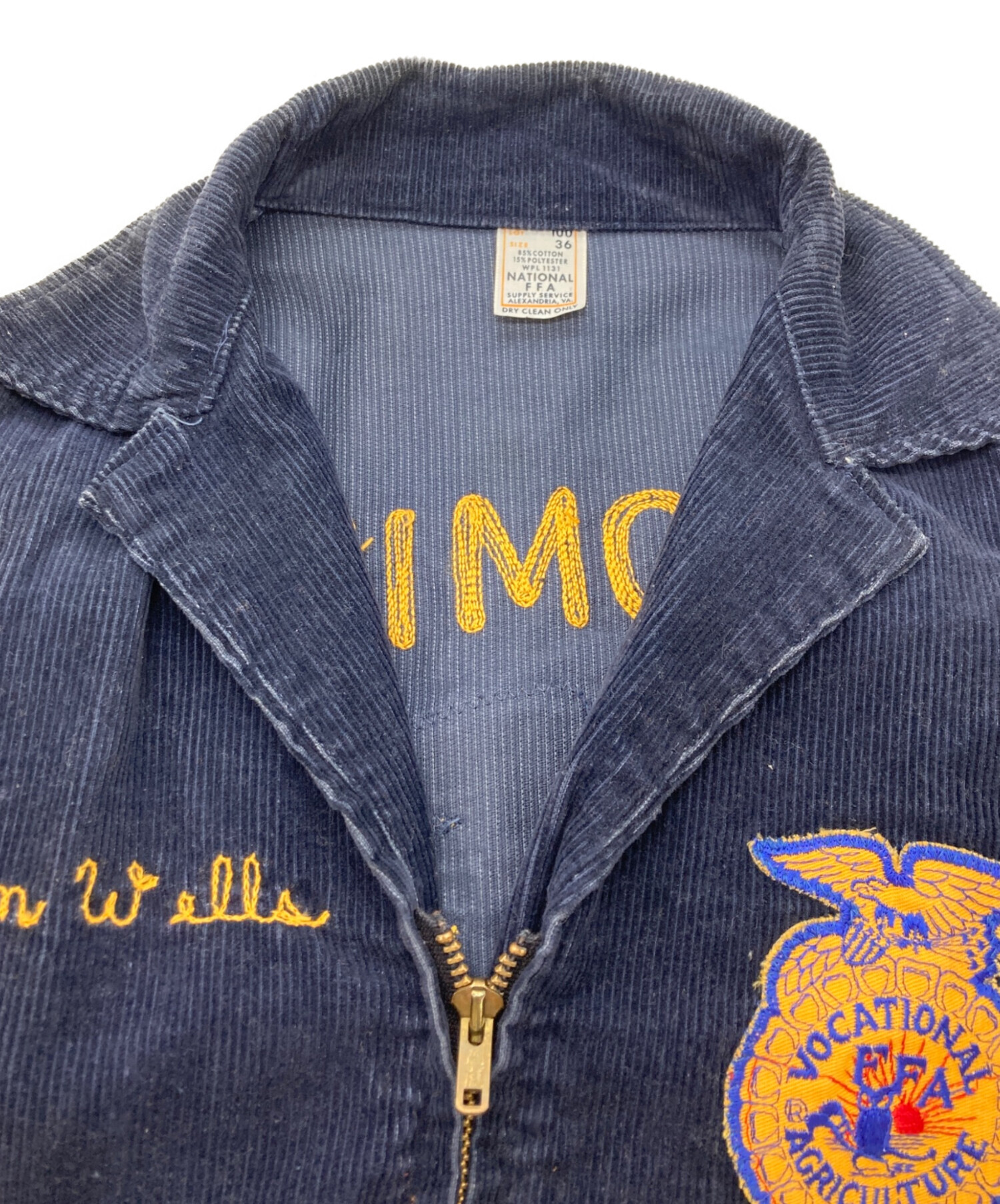 中古・古着通販】VINTAGE (ヴィンテージ) FFA JACKET ネイビー サイズ